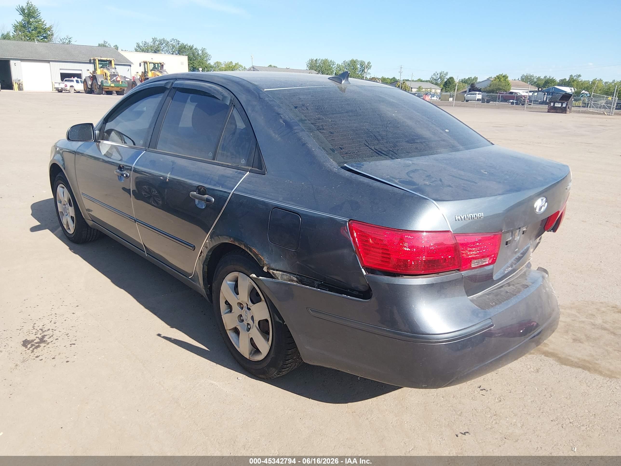 2010 Hyundai Sonata Gls Серый vin: 5NPET4AC6AH627853