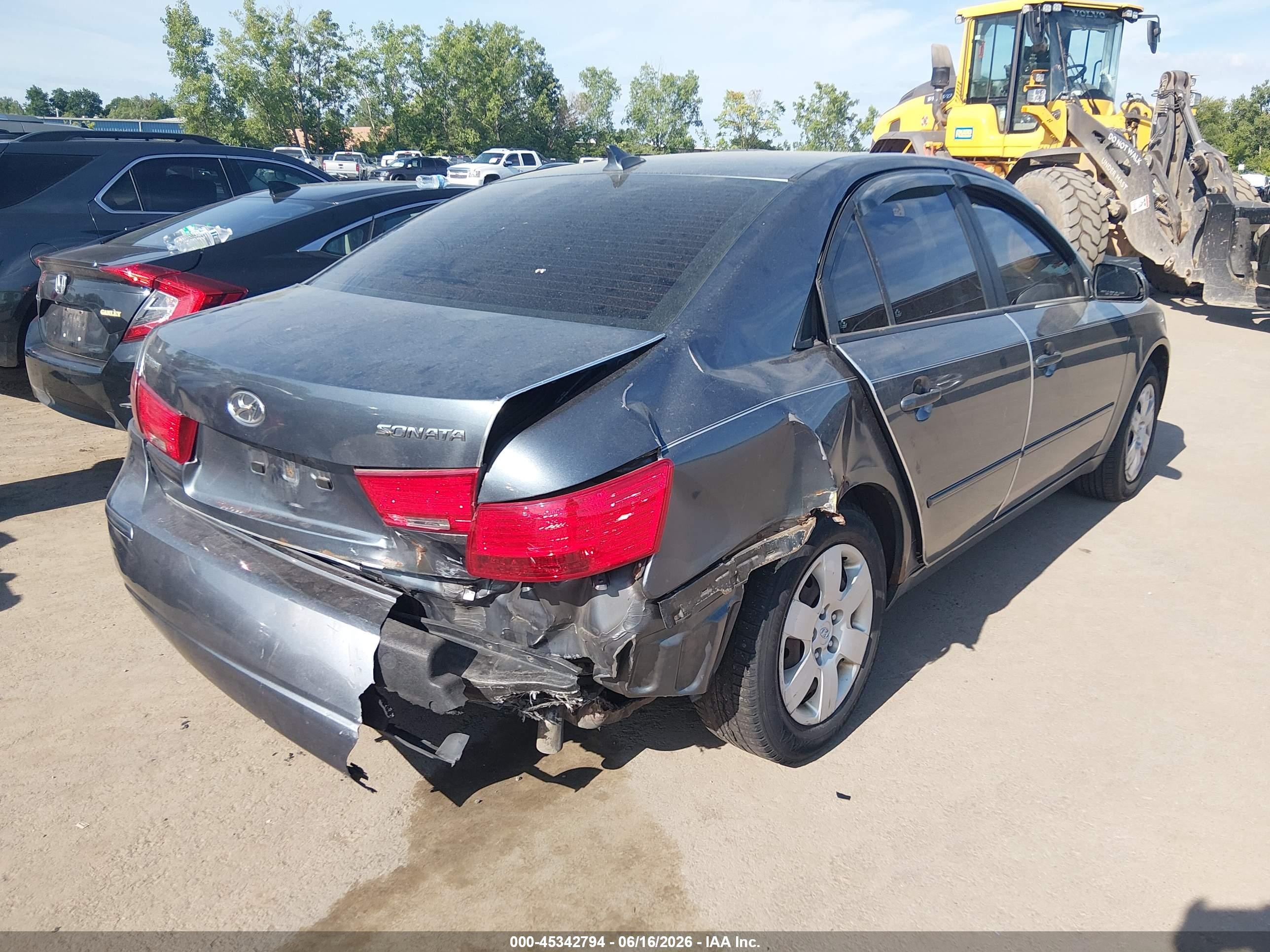 2010 Hyundai Sonata Gls Серый vin: 5NPET4AC6AH627853