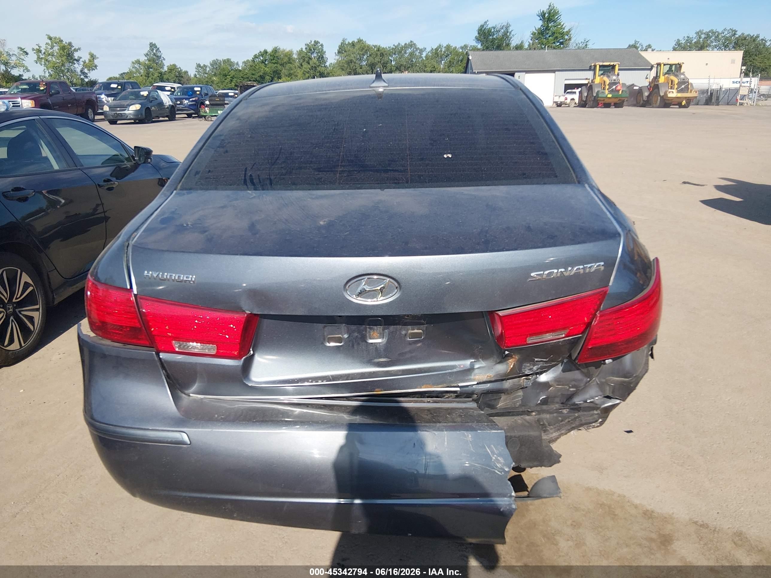2010 Hyundai Sonata Gls Серый vin: 5NPET4AC6AH627853