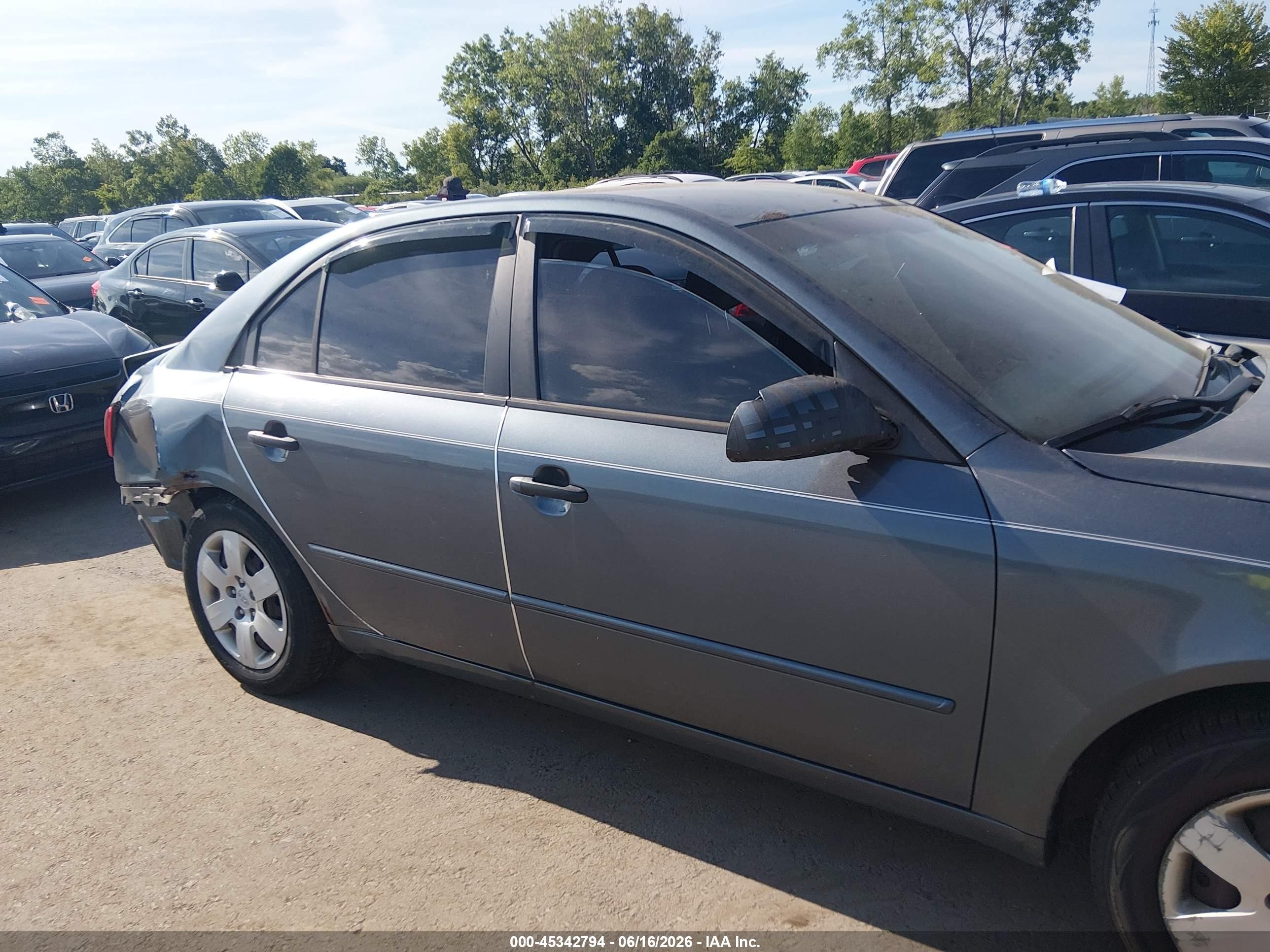 2010 Hyundai Sonata Gls Серый vin: 5NPET4AC6AH627853