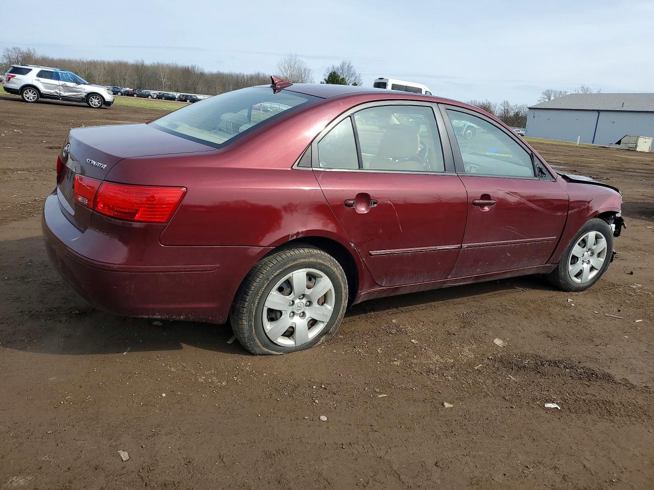 2010 Hyundai Sonata Gls Burgundy vin: 5NPET4AC6AH632762