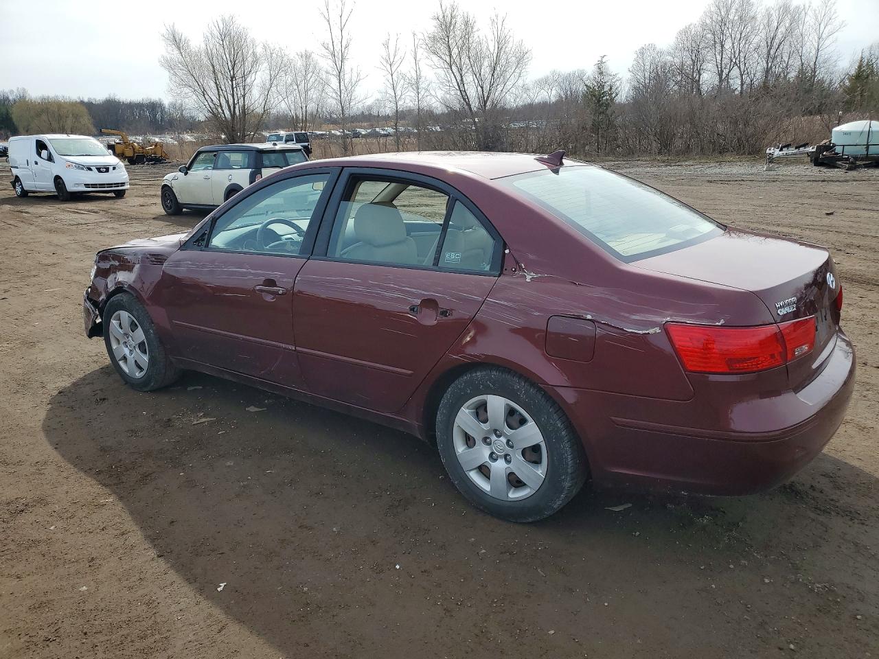 2010 Hyundai Sonata Gls Burgundy vin: 5NPET4AC6AH632762