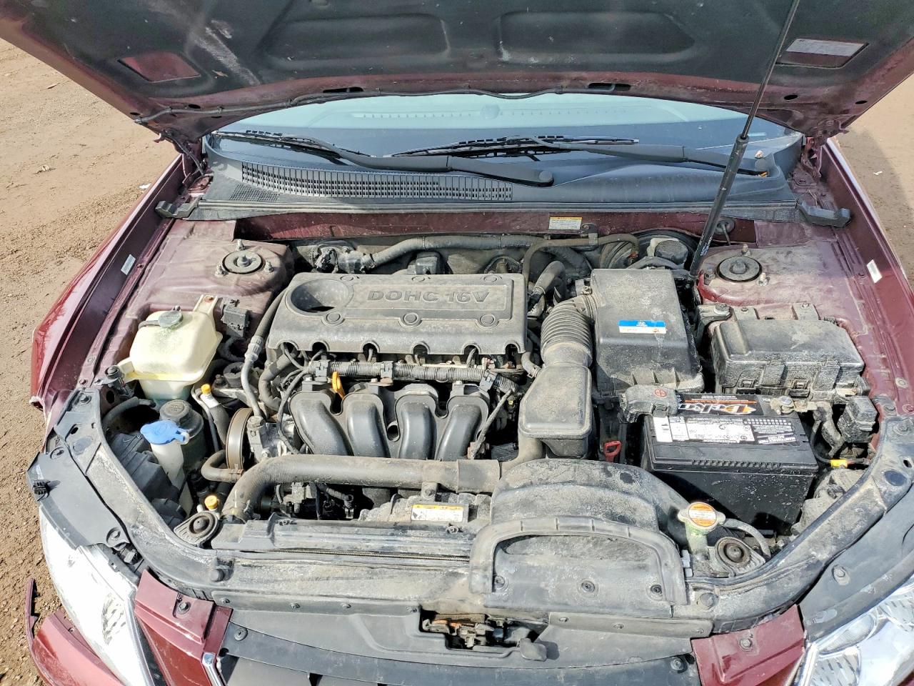 2010 Hyundai Sonata Gls Burgundy vin: 5NPET4AC6AH632762