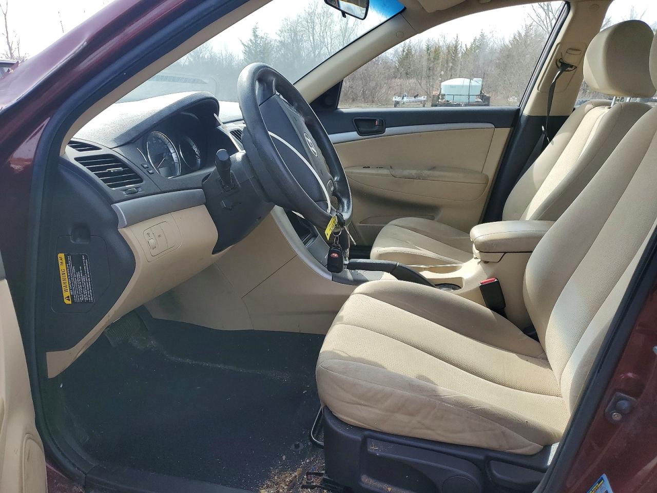 2010 Hyundai Sonata Gls Burgundy vin: 5NPET4AC6AH632762