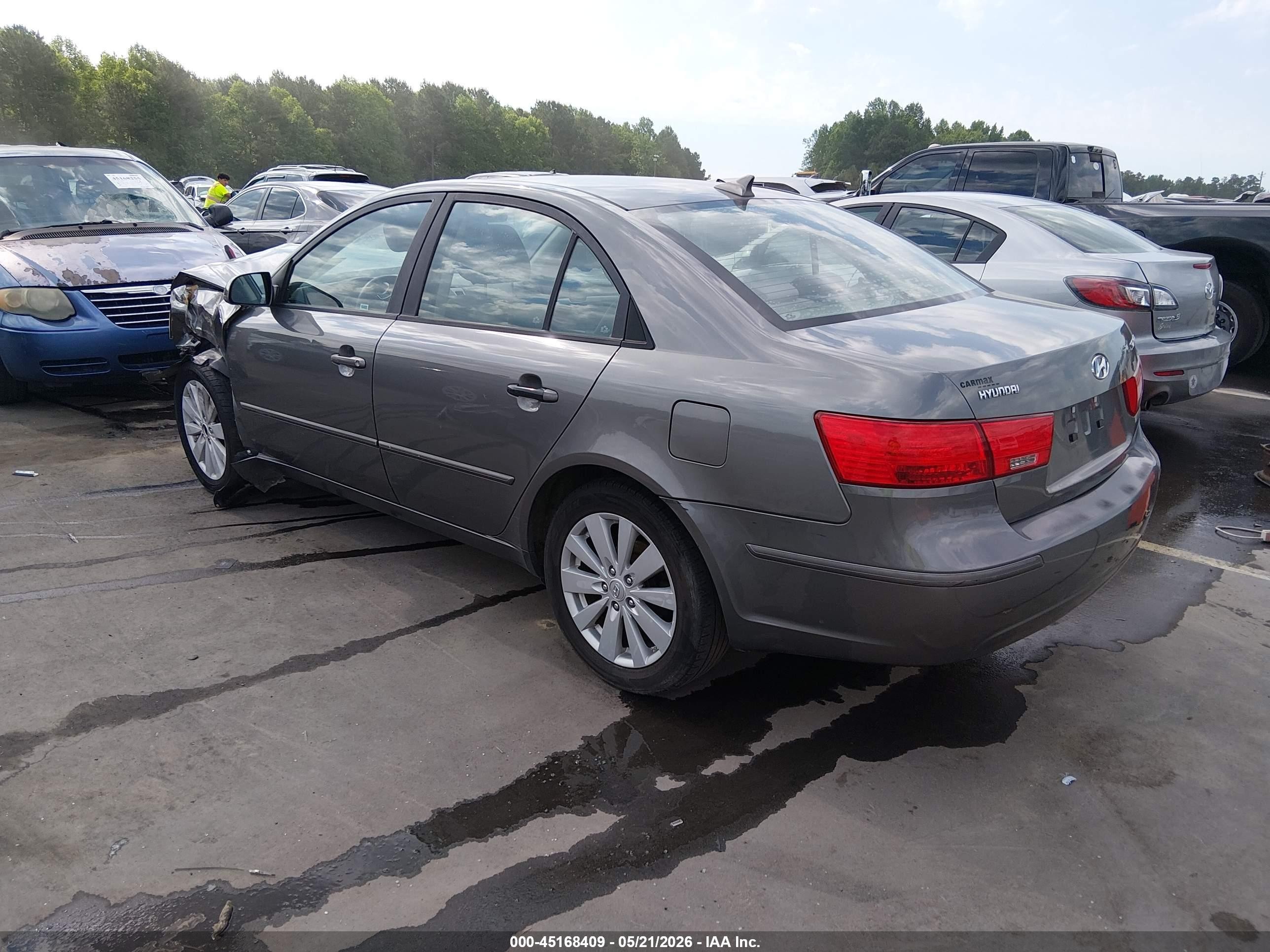 2010 Hyundai Sonata Gls Gray vin: 5NPET4AC6AH658083