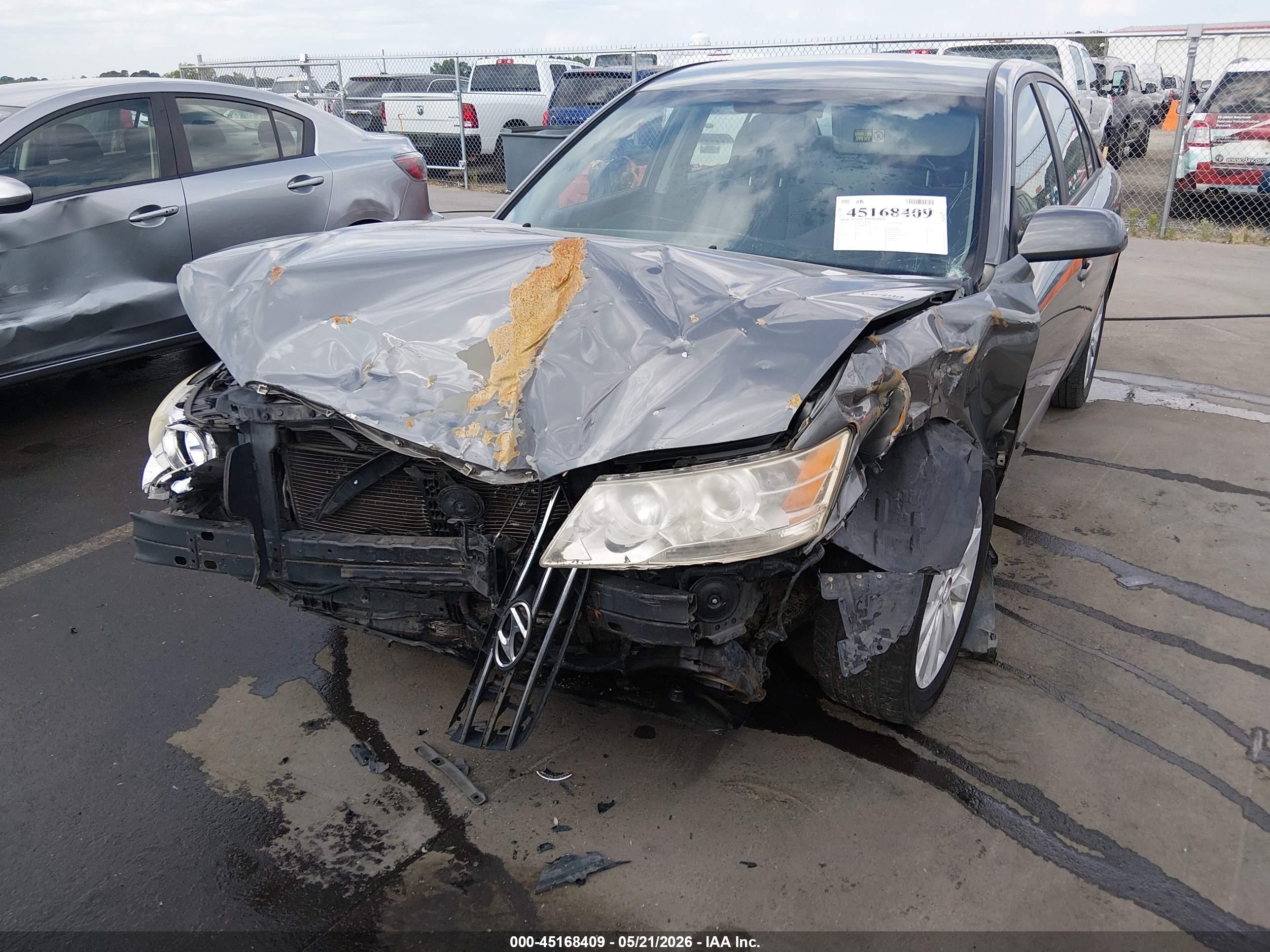 2010 Hyundai Sonata Gls Gray vin: 5NPET4AC6AH658083