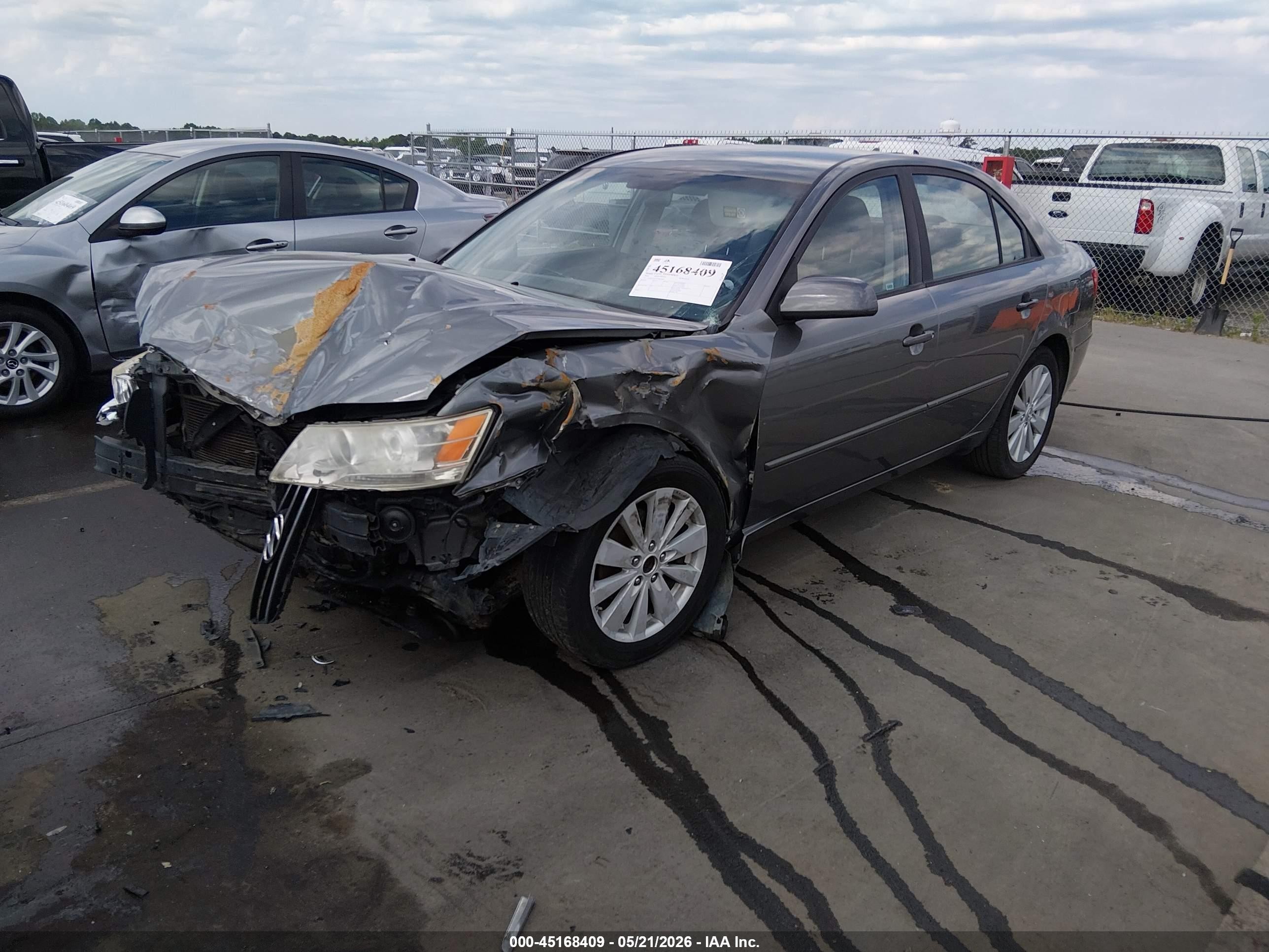 2010 Hyundai Sonata Gls Gray vin: 5NPET4AC6AH658083