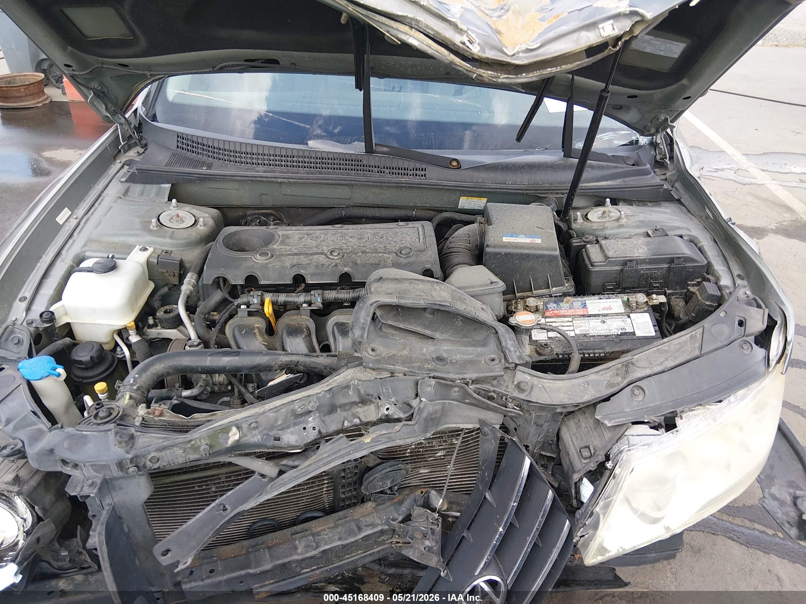 2010 Hyundai Sonata Gls Gray vin: 5NPET4AC6AH658083