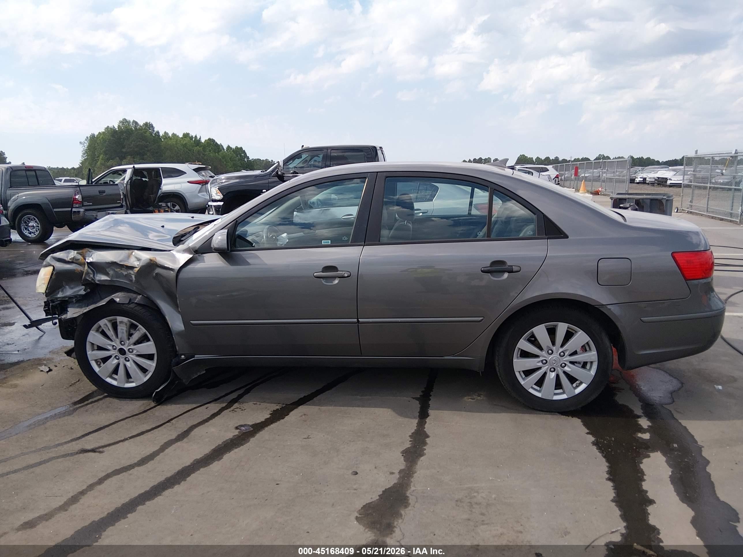 2010 Hyundai Sonata Gls Gray vin: 5NPET4AC6AH658083
