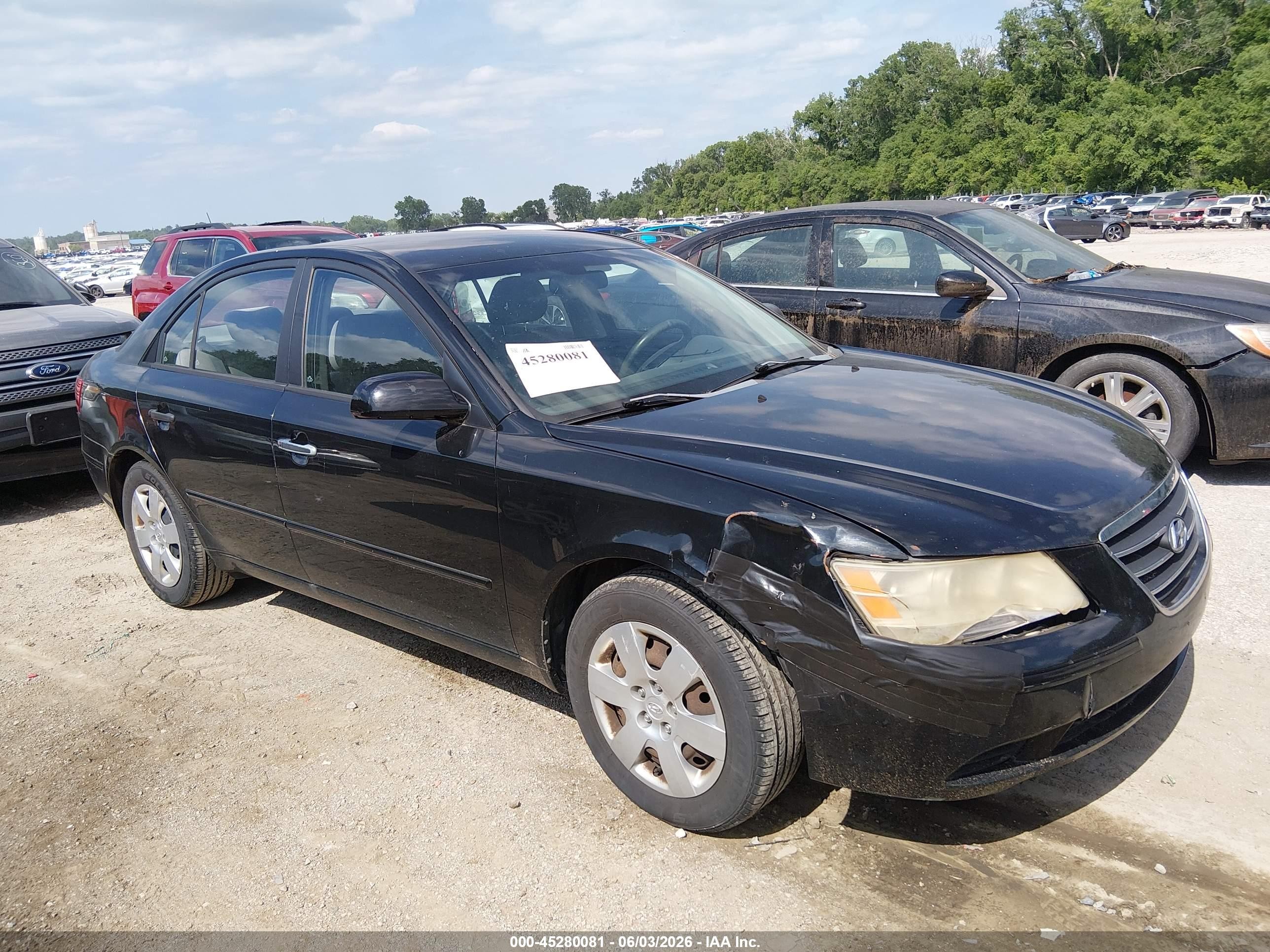 2010 Hyundai Sonata Gls Black vin: 5NPET4AC7AH603254