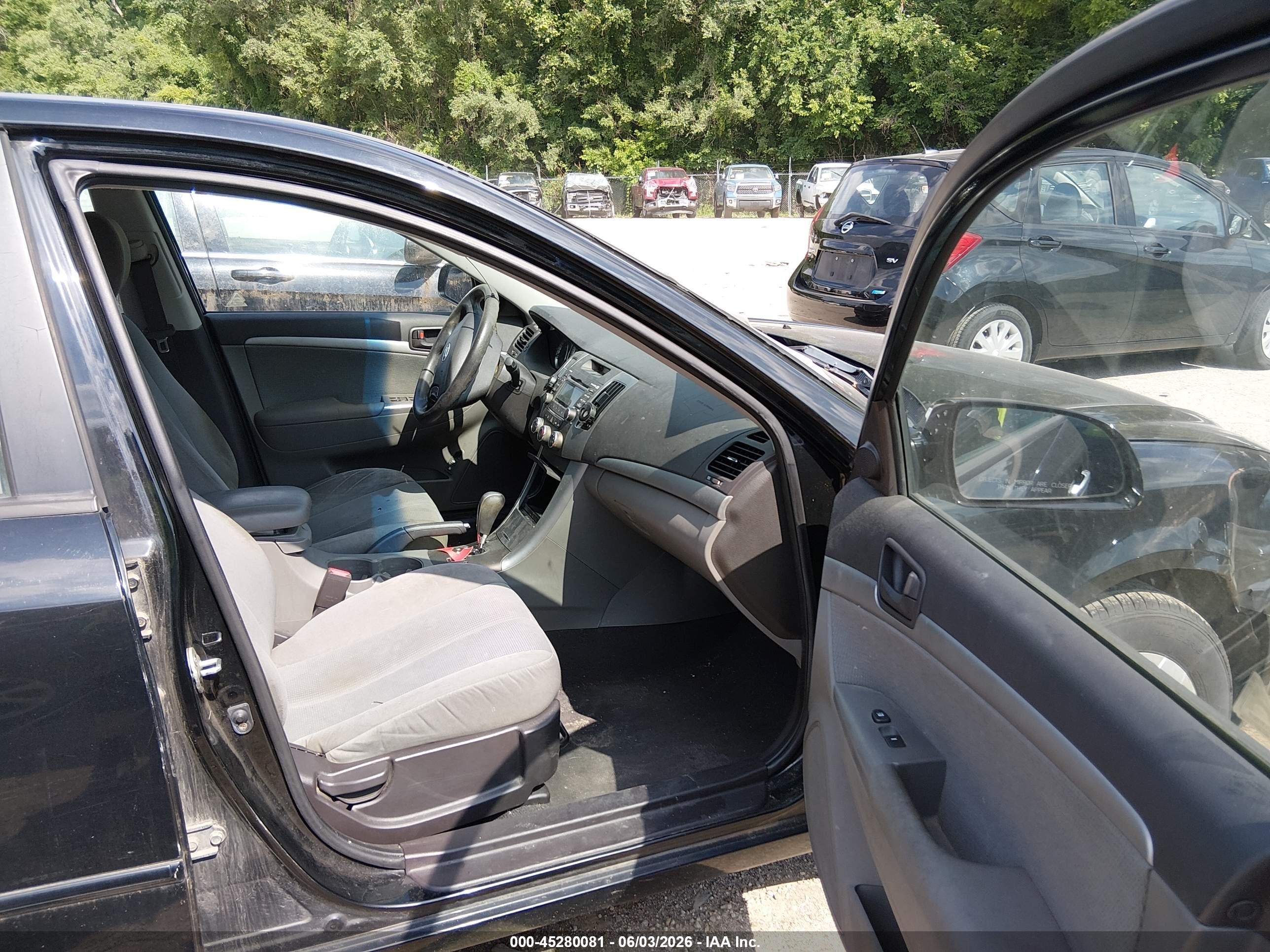 2010 Hyundai Sonata Gls Black vin: 5NPET4AC7AH603254