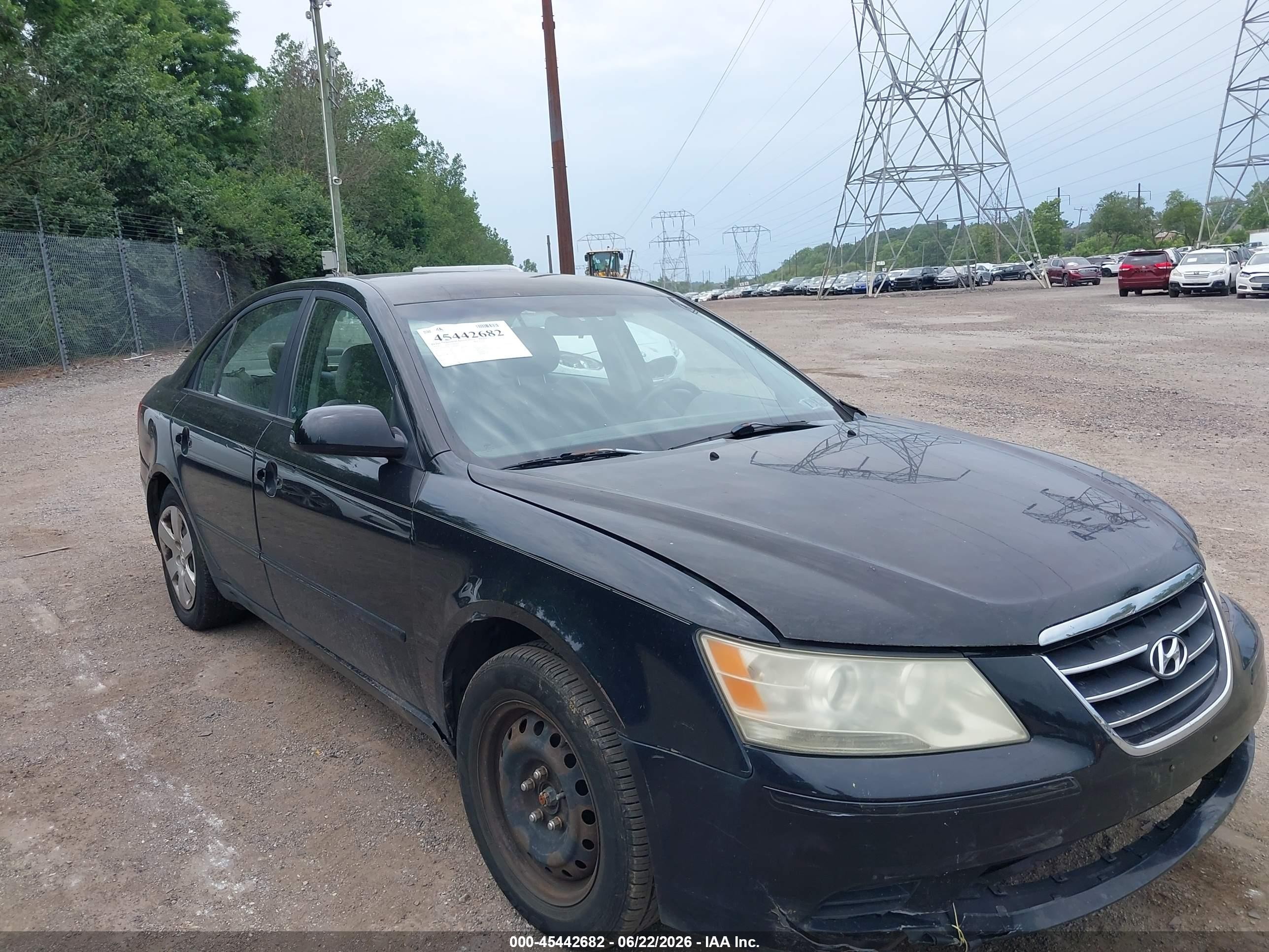 2010 Hyundai Sonata Gls Black vin: 5NPET4AC7AH608437