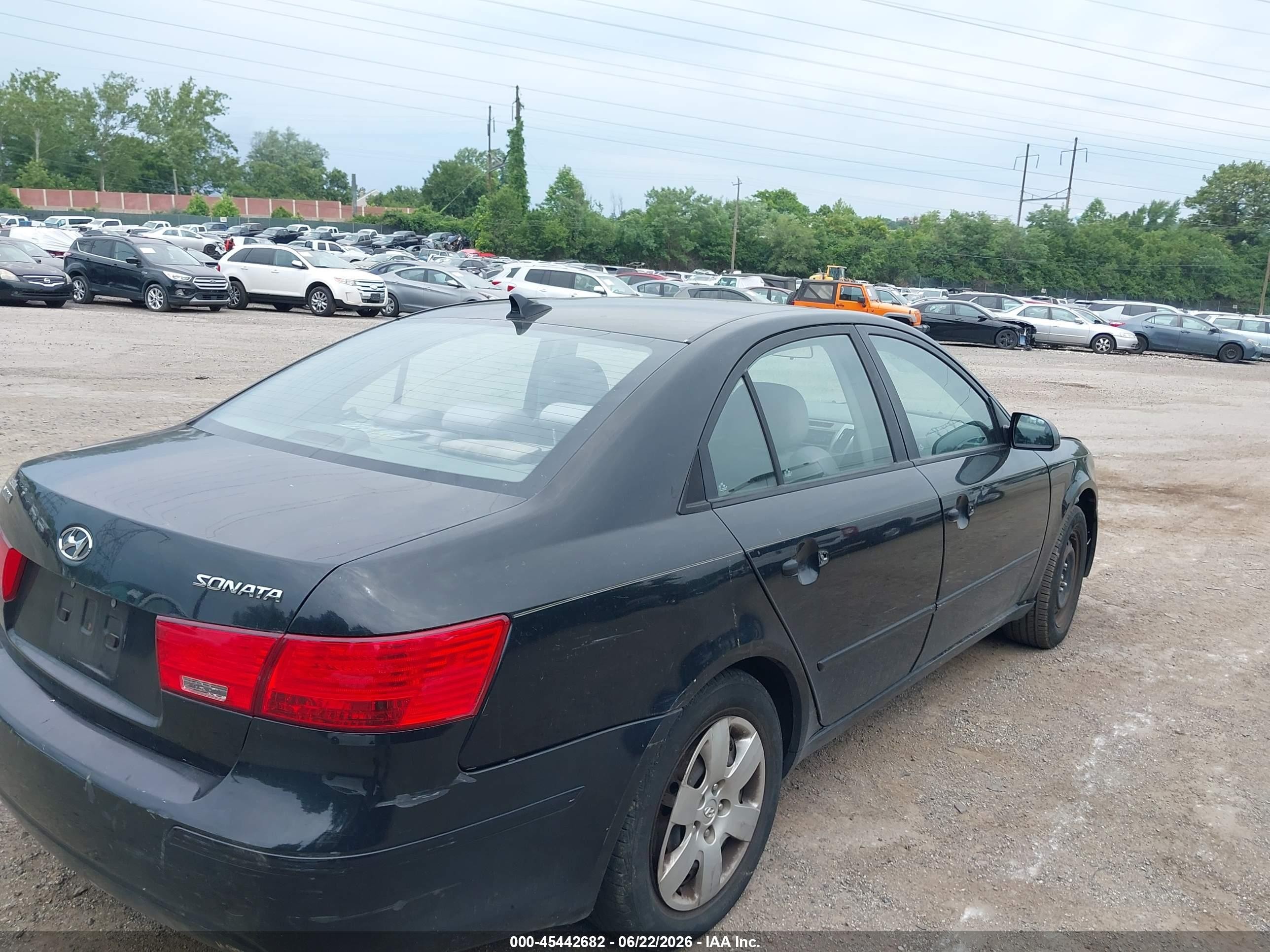 2010 Hyundai Sonata Gls Black vin: 5NPET4AC7AH608437