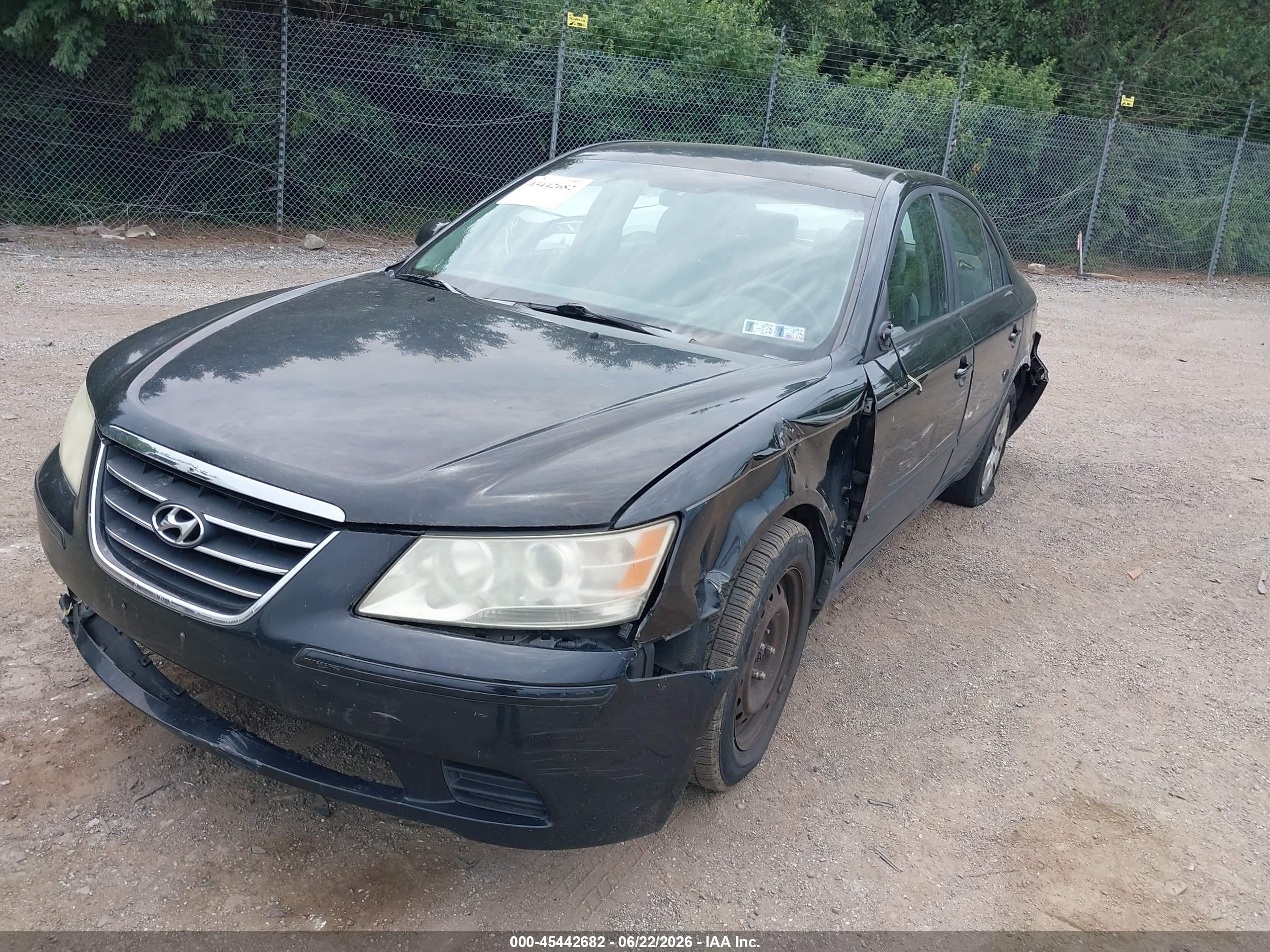 2010 Hyundai Sonata Gls Black vin: 5NPET4AC7AH608437