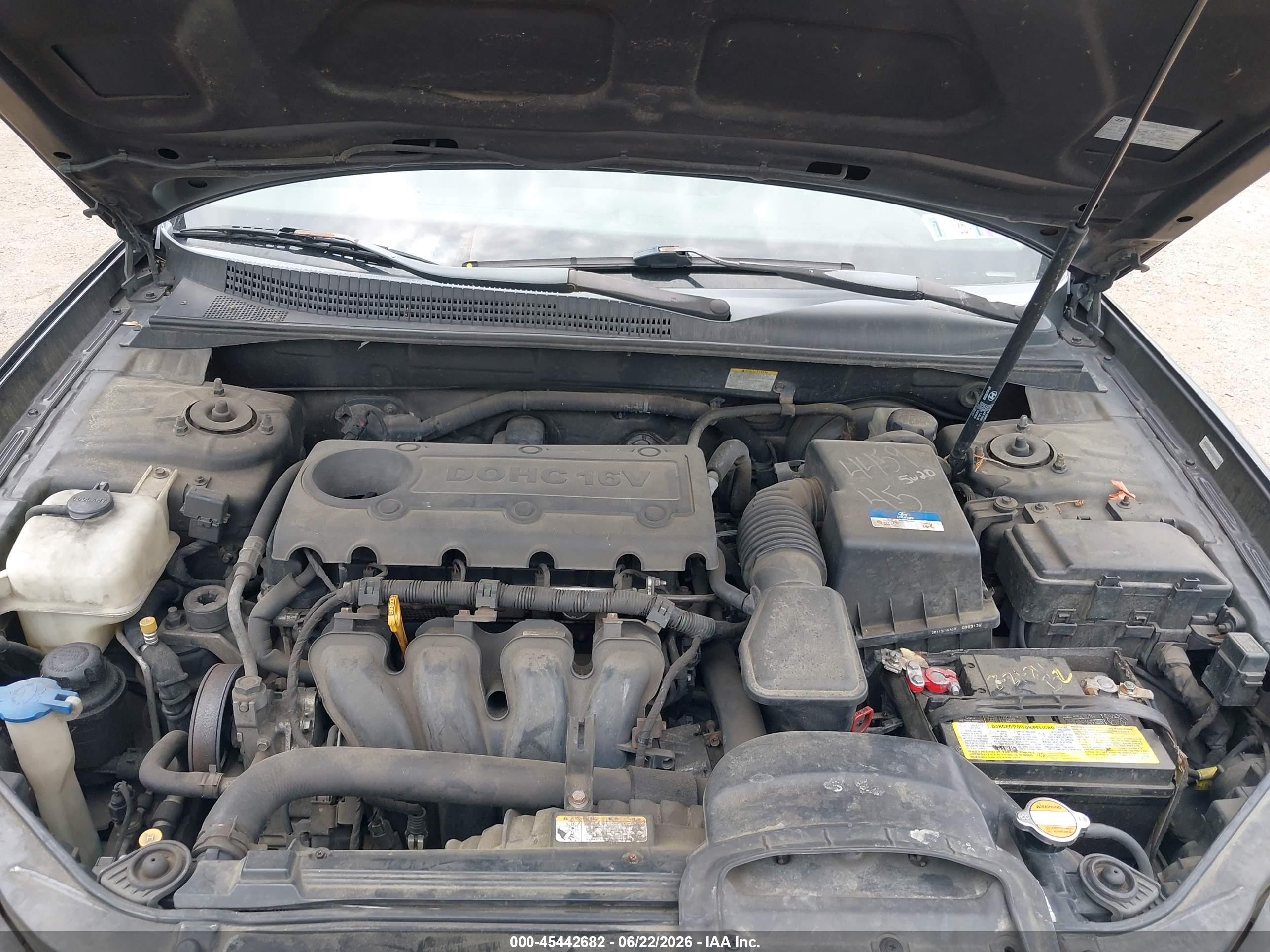 2010 Hyundai Sonata Gls Black vin: 5NPET4AC7AH608437