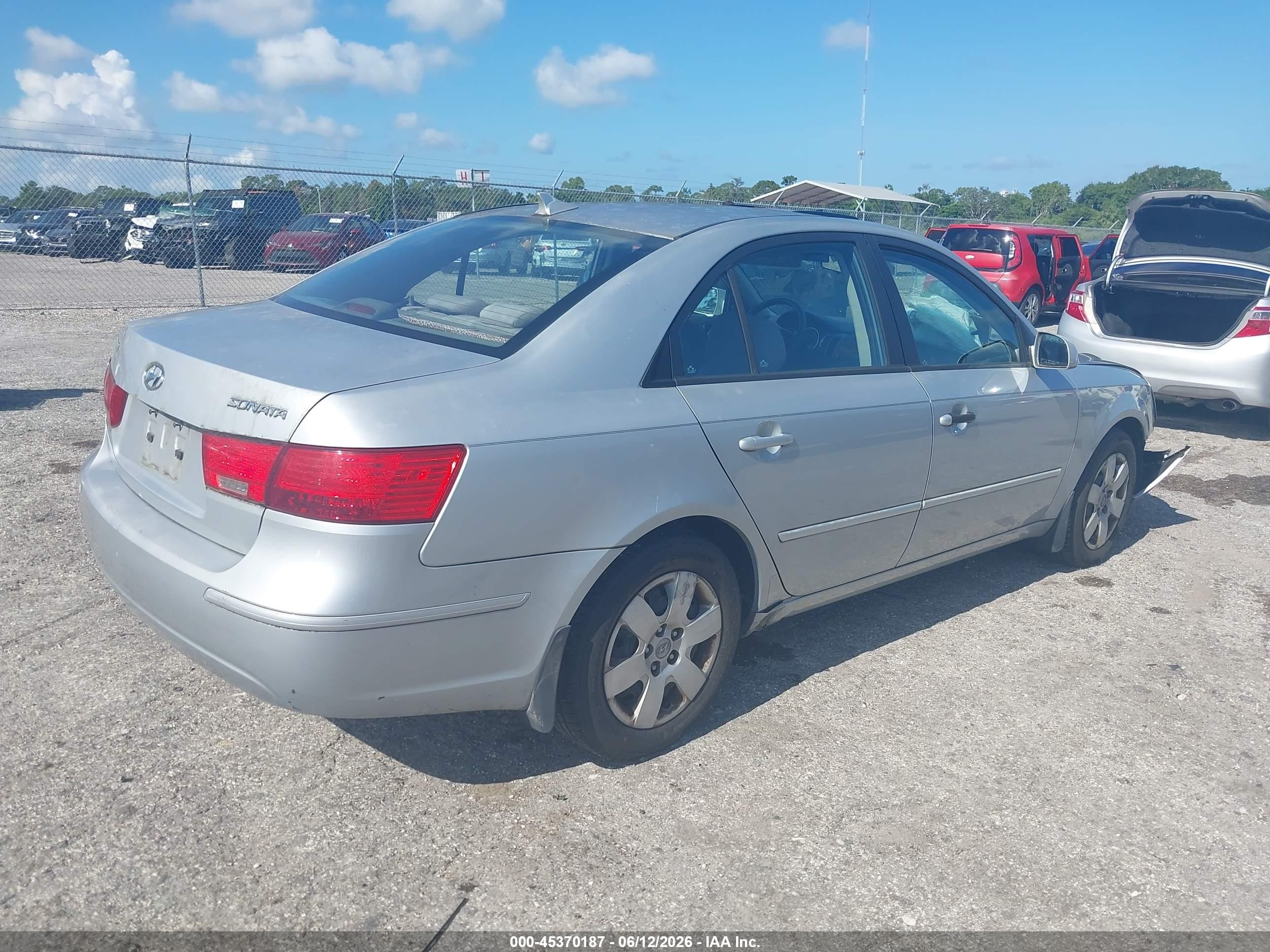 2010 Hyundai Sonata Gls Silver vin: 5NPET4AC7AH633791