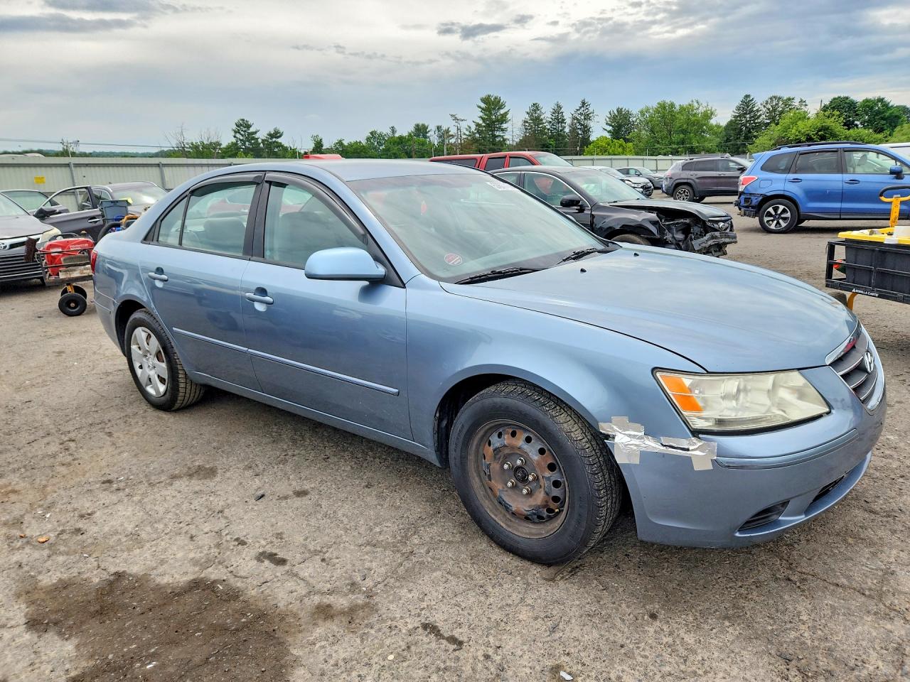 2010 Hyundai Sonata Gls Blue vin: 5NPET4AC7AH654379