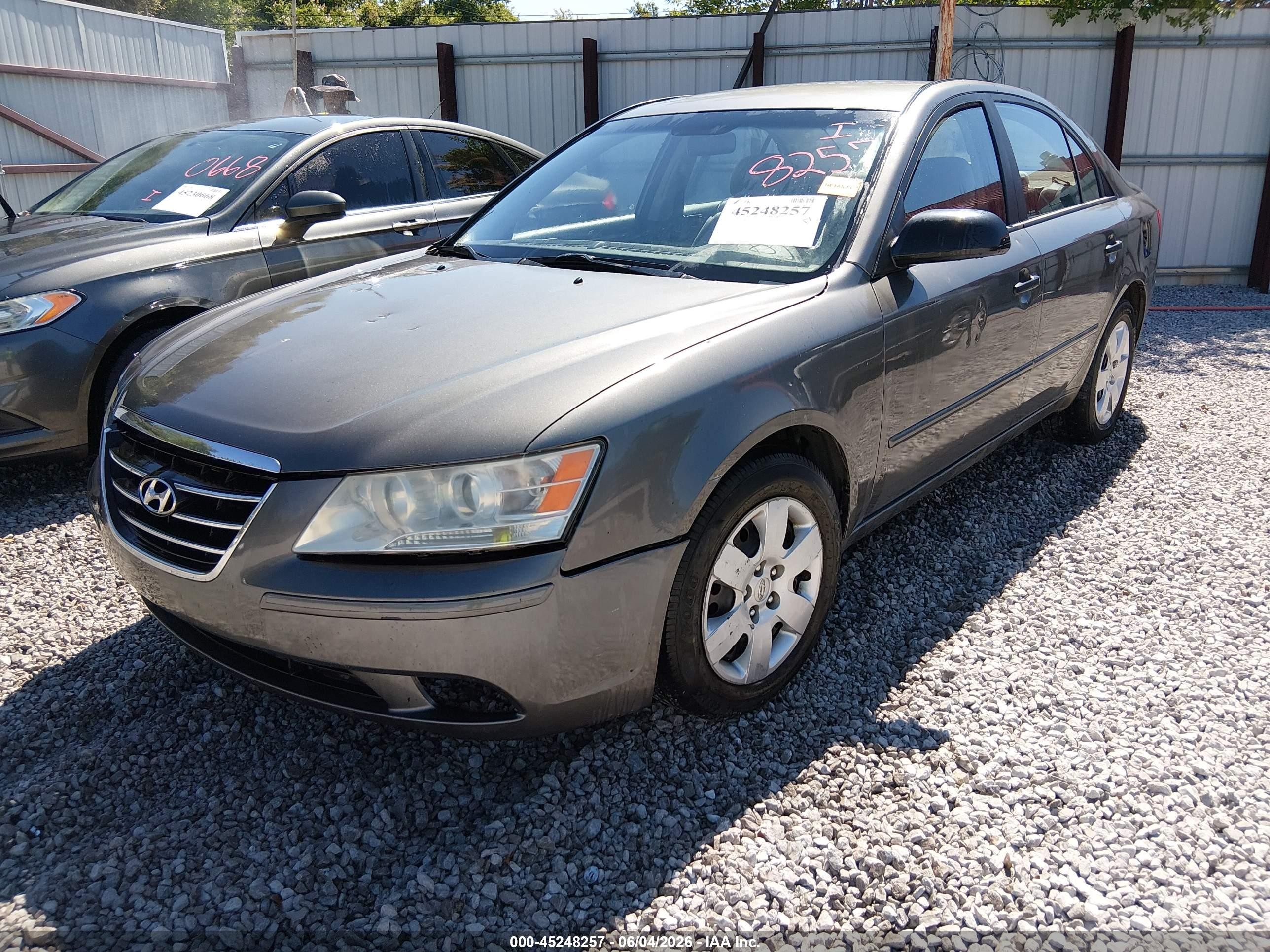 2010 Hyundai Sonata Gls Gray vin: 5NPET4AC8AH586934