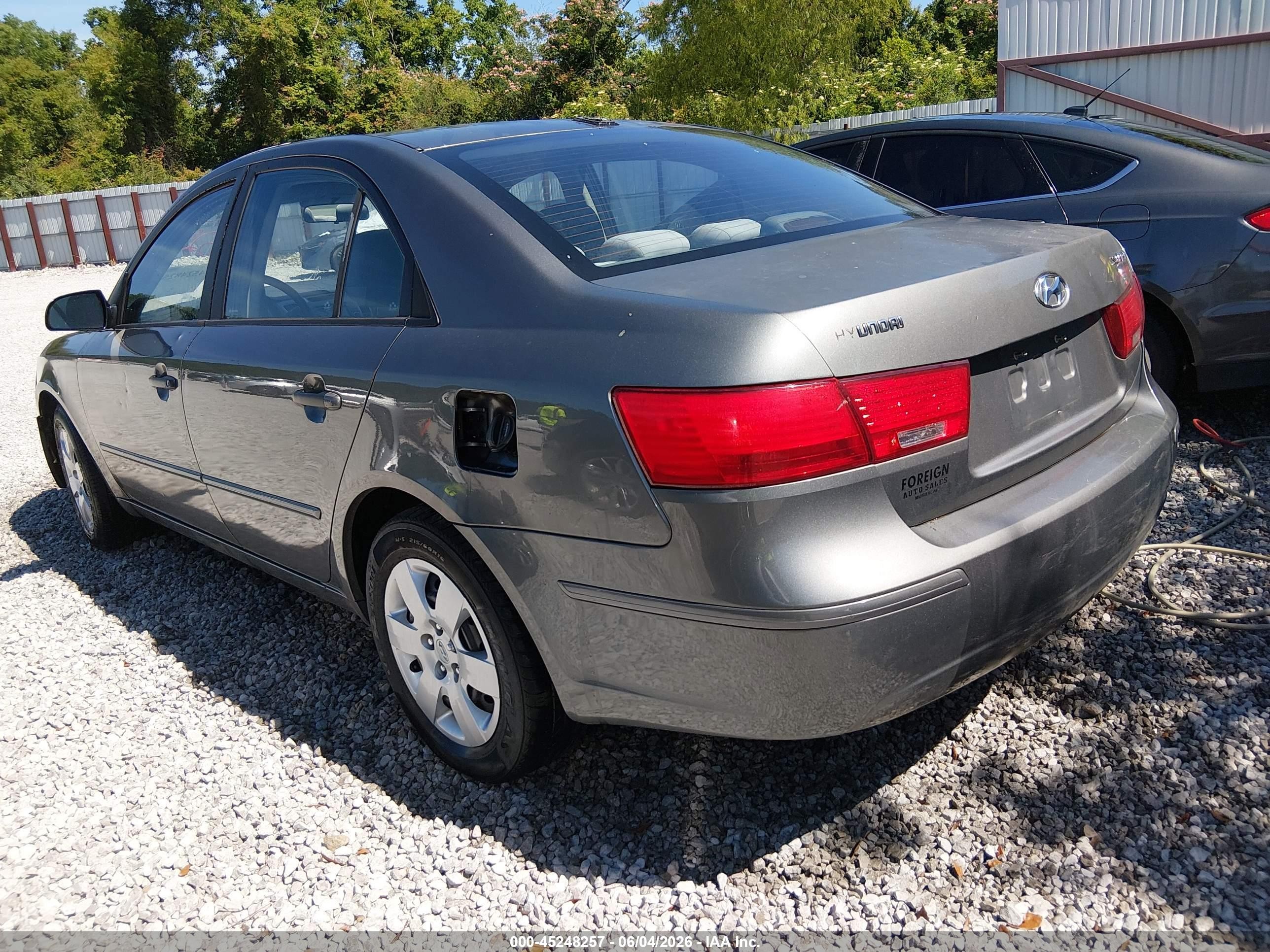 2010 Hyundai Sonata Gls Gray vin: 5NPET4AC8AH586934