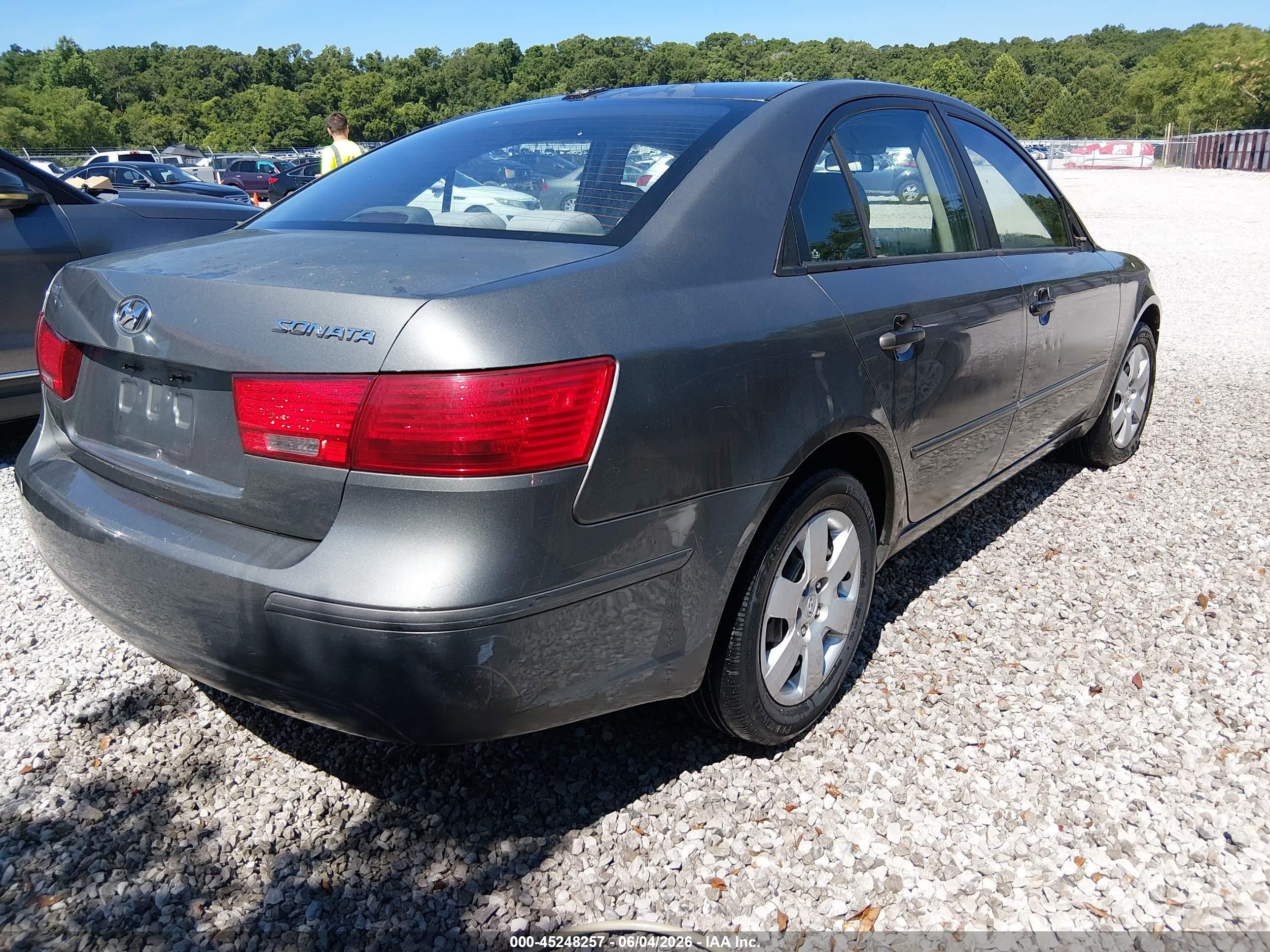 2010 Hyundai Sonata Gls Gray vin: 5NPET4AC8AH586934