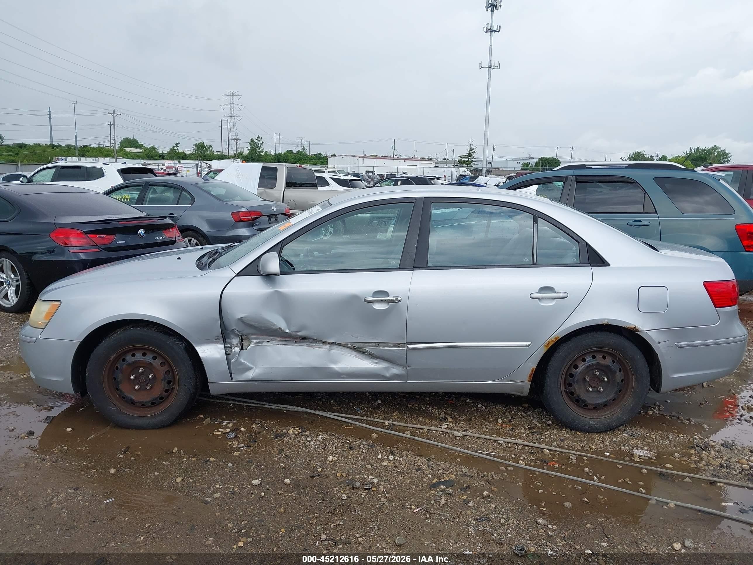 2010 Hyundai Sonata Gls Серебряный vin: 5NPET4AC8AH595438