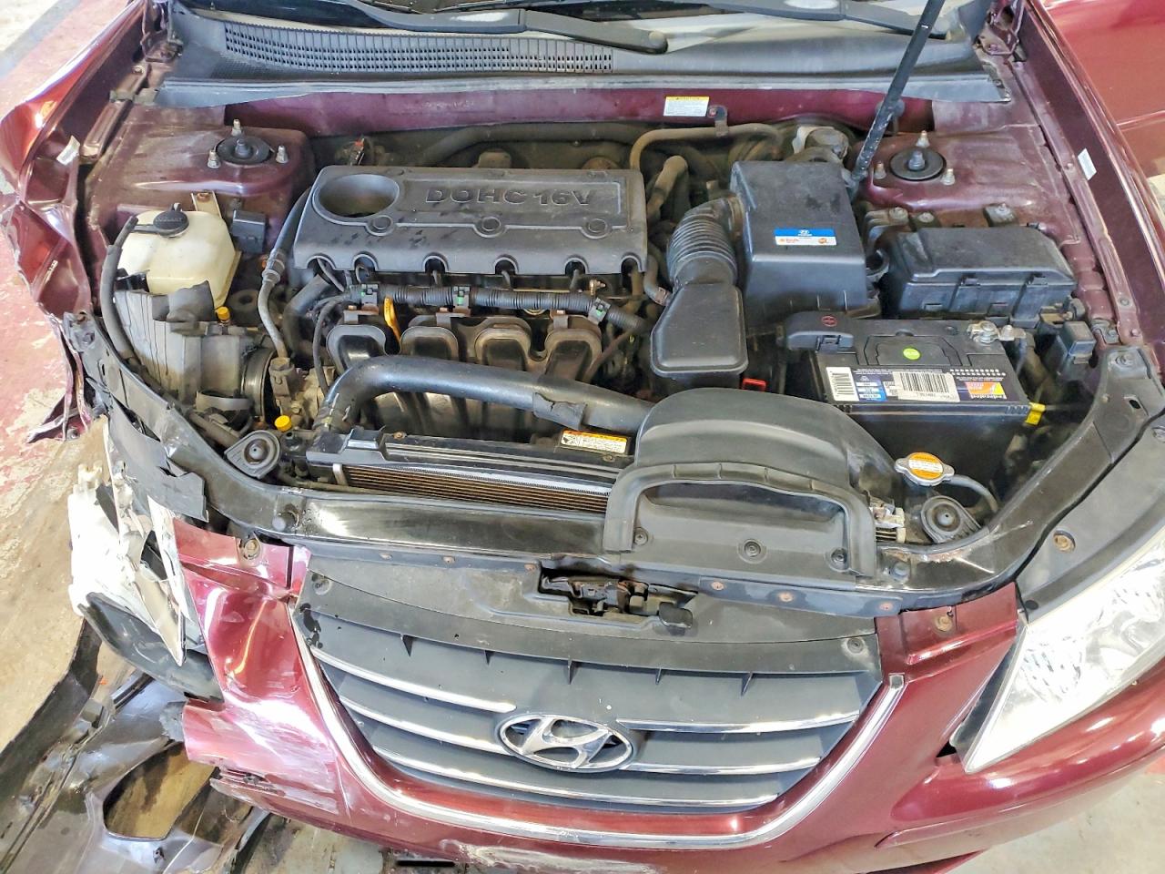 2010 Hyundai Sonata Gls Burgundy vin: 5NPET4AC8AH618569