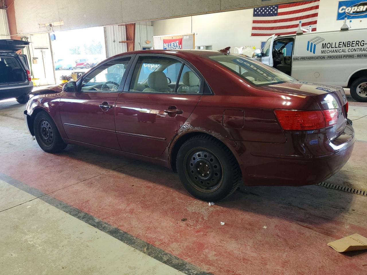 2010 Hyundai Sonata Gls Burgundy vin: 5NPET4AC8AH618569