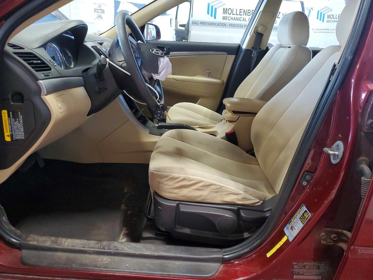 2010 Hyundai Sonata Gls Burgundy vin: 5NPET4AC8AH618569