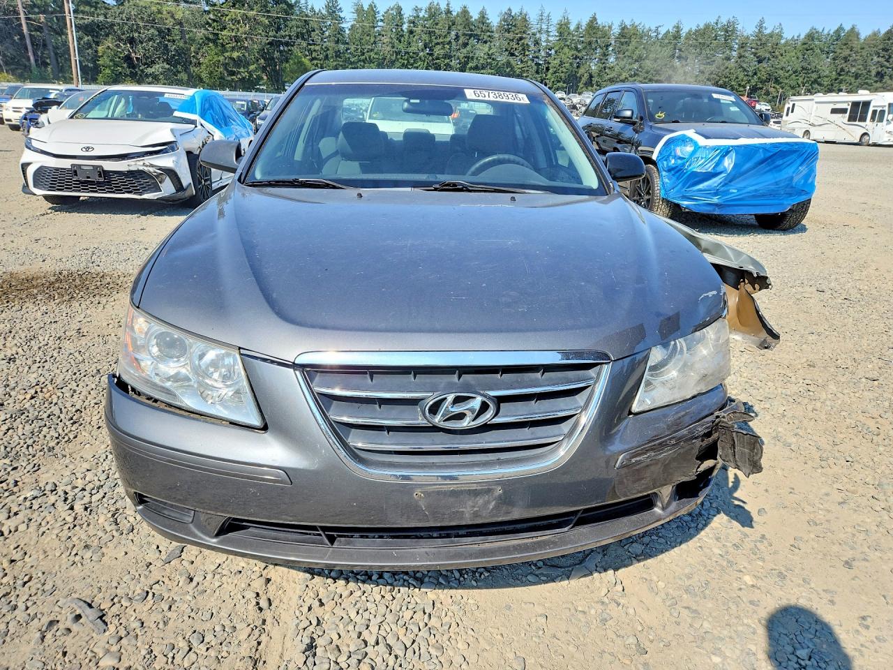 2010 Hyundai Sonata Gls Gray vin: 5NPET4AC8AH629555