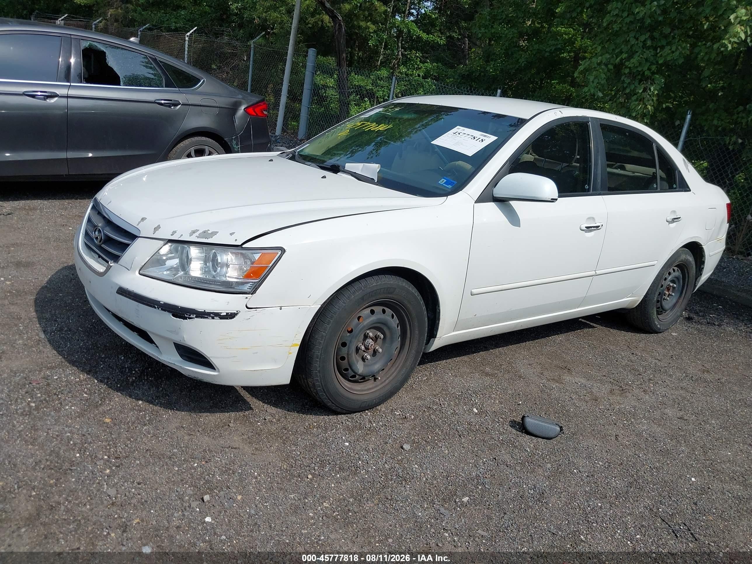 2010 Hyundai Sonata Gls White vin: 5NPET4AC8AH638417