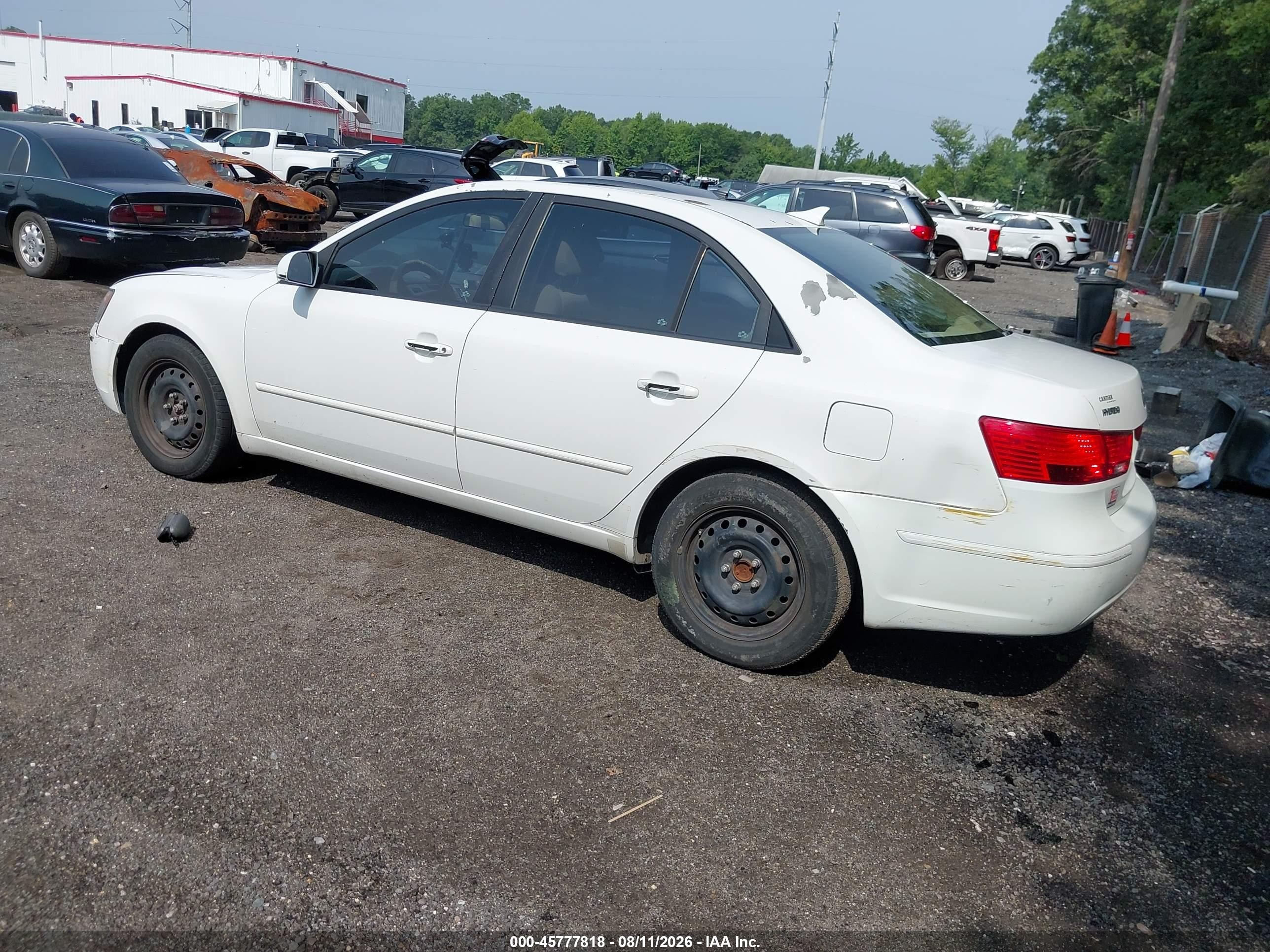 2010 Hyundai Sonata Gls White vin: 5NPET4AC8AH638417