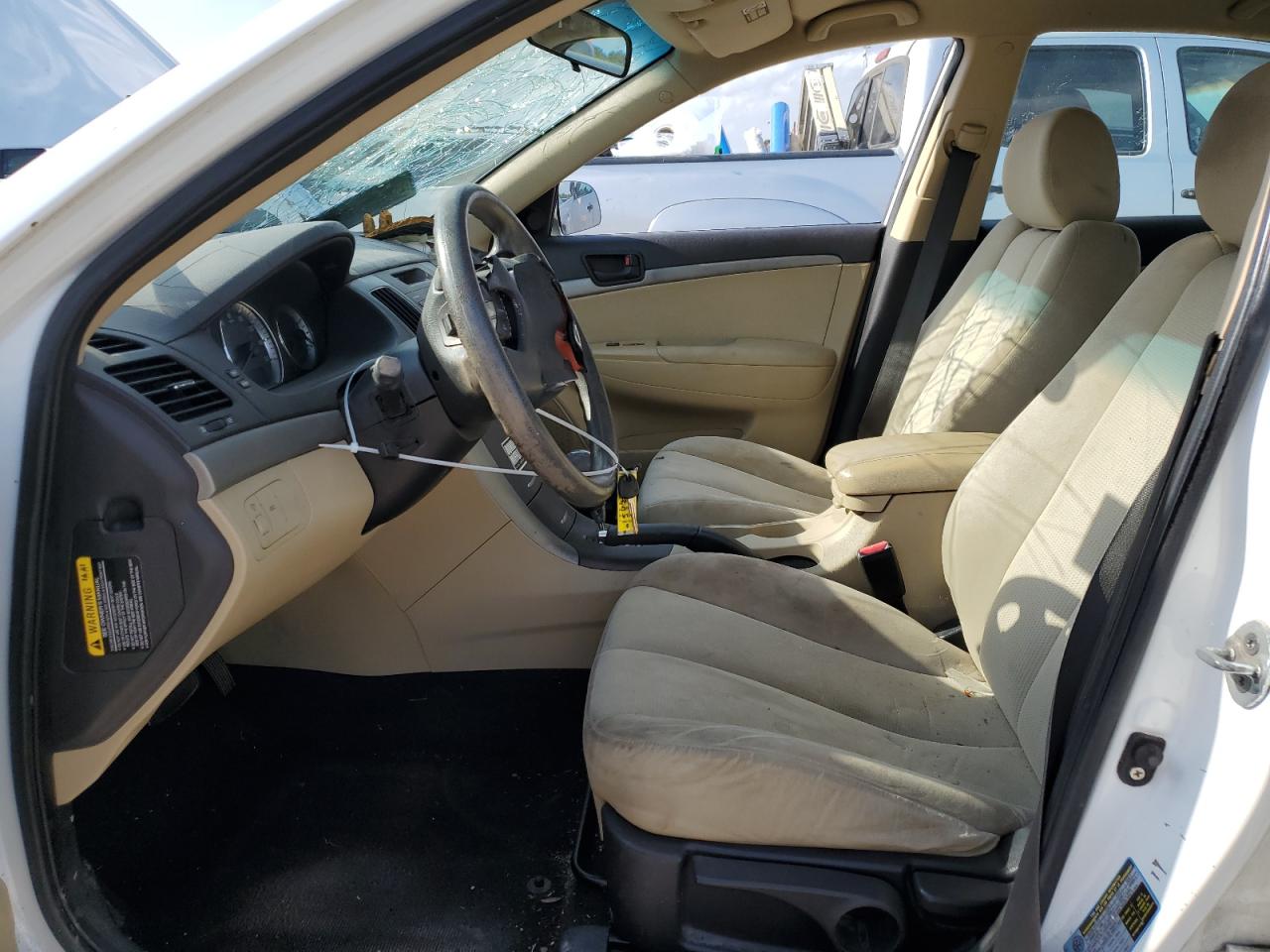 2010 Hyundai Sonata Gls White vin: 5NPET4AC9AH585761