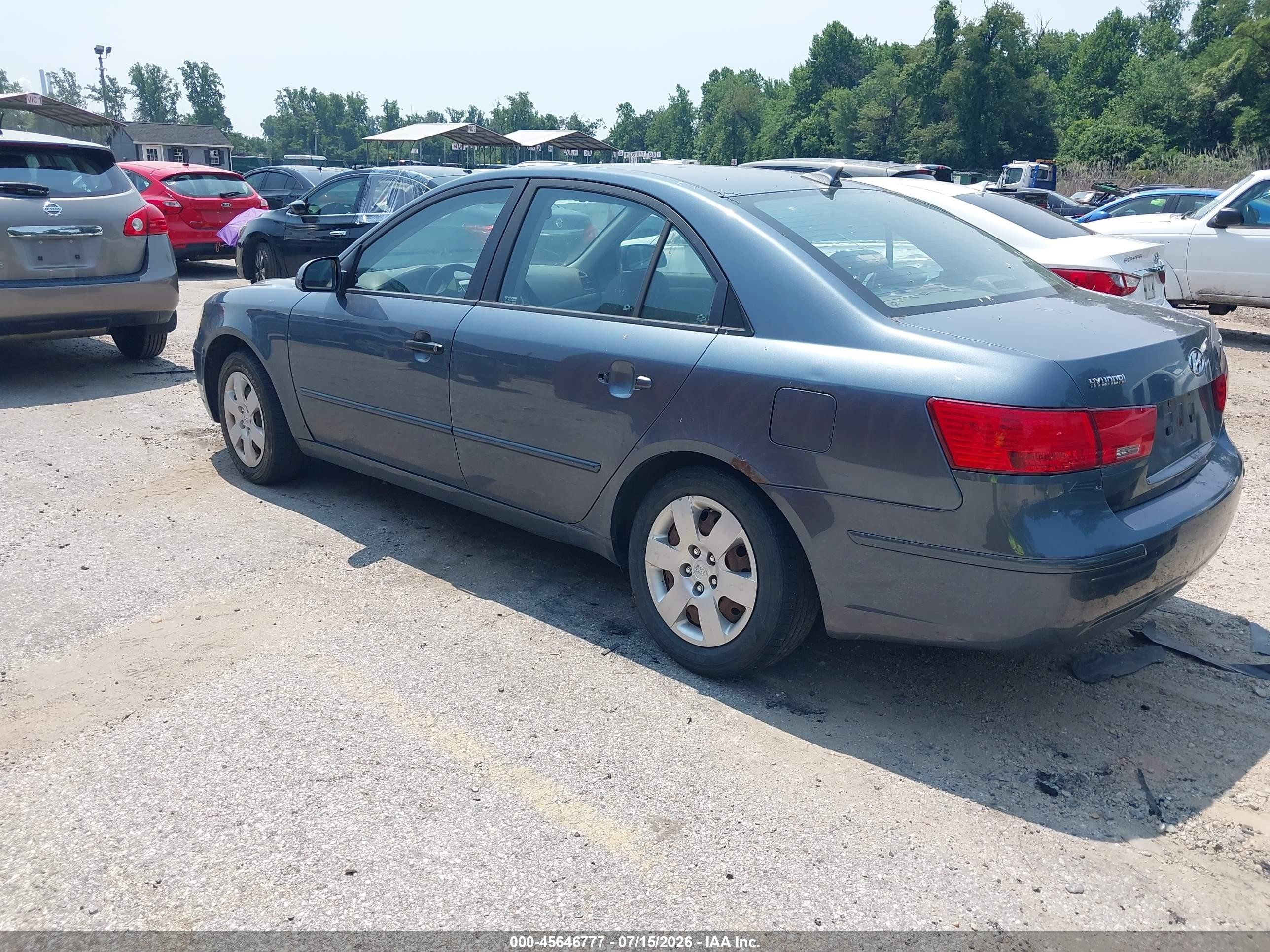 2010 Hyundai Sonata Gls Gray vin: 5NPET4AC9AH592743