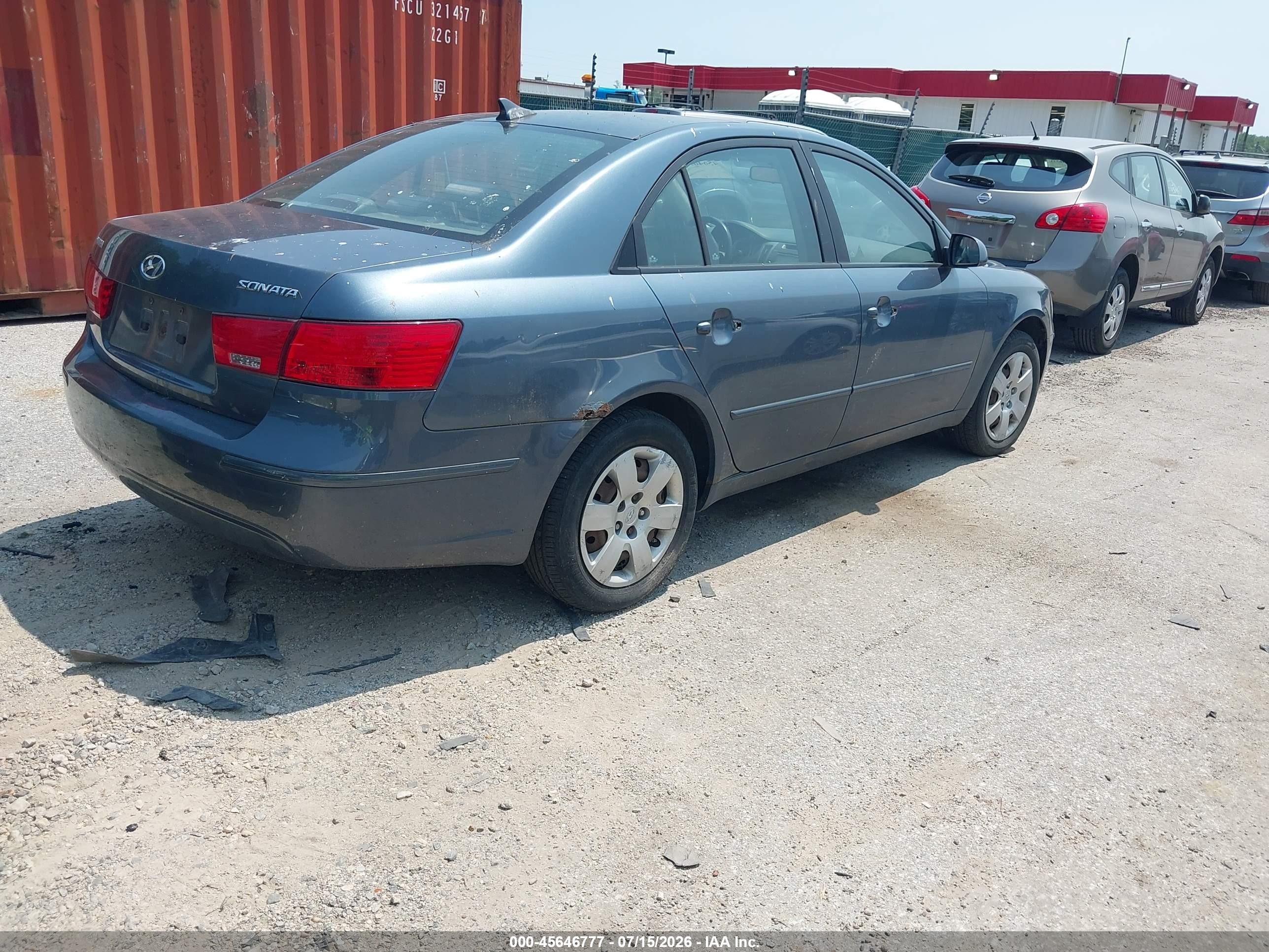 2010 Hyundai Sonata Gls Gray vin: 5NPET4AC9AH592743