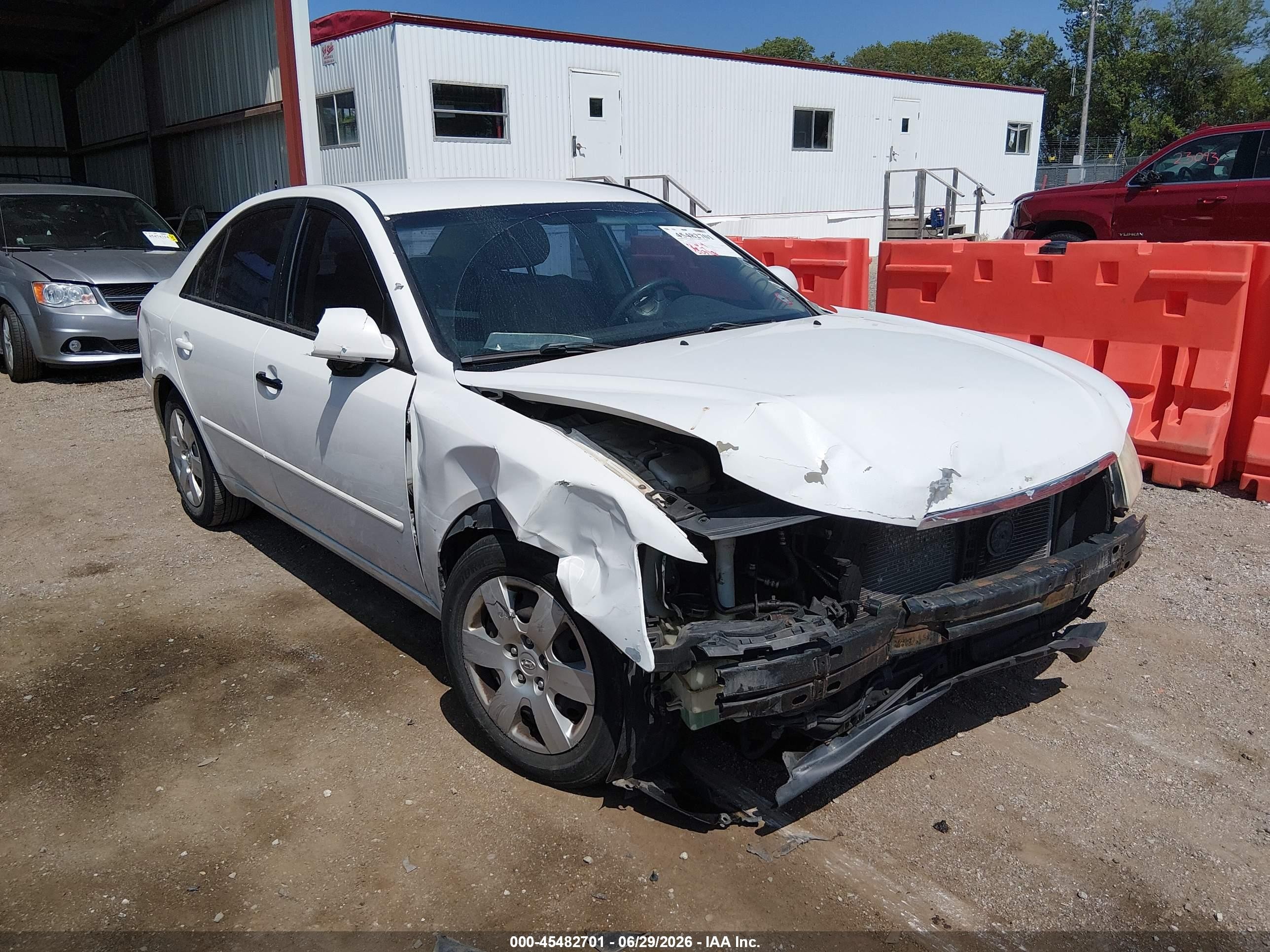 2010 Hyundai Sonata Gls White vin: 5NPET4AC9AH595383