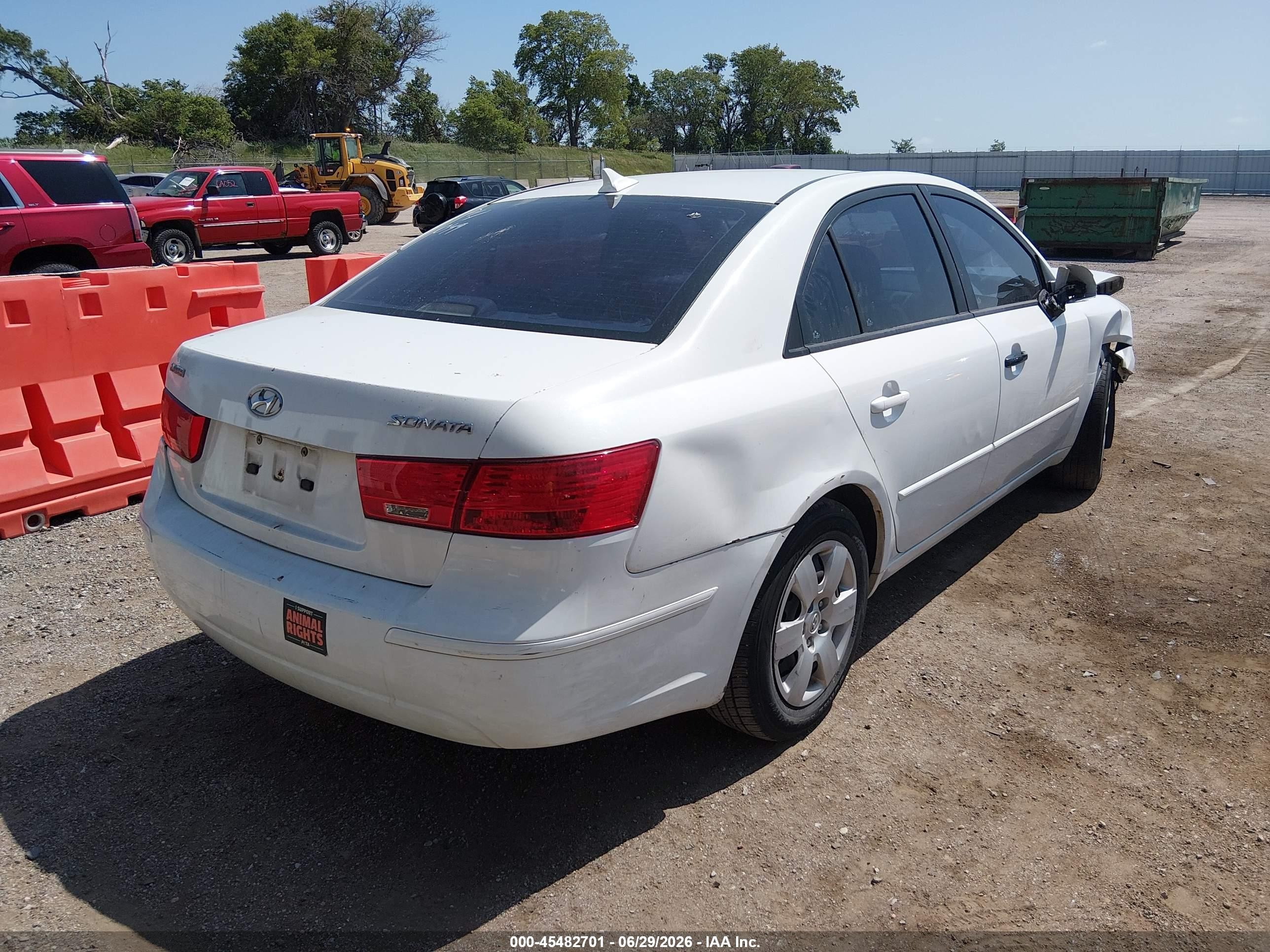 2010 Hyundai Sonata Gls Белый vin: 5NPET4AC9AH595383