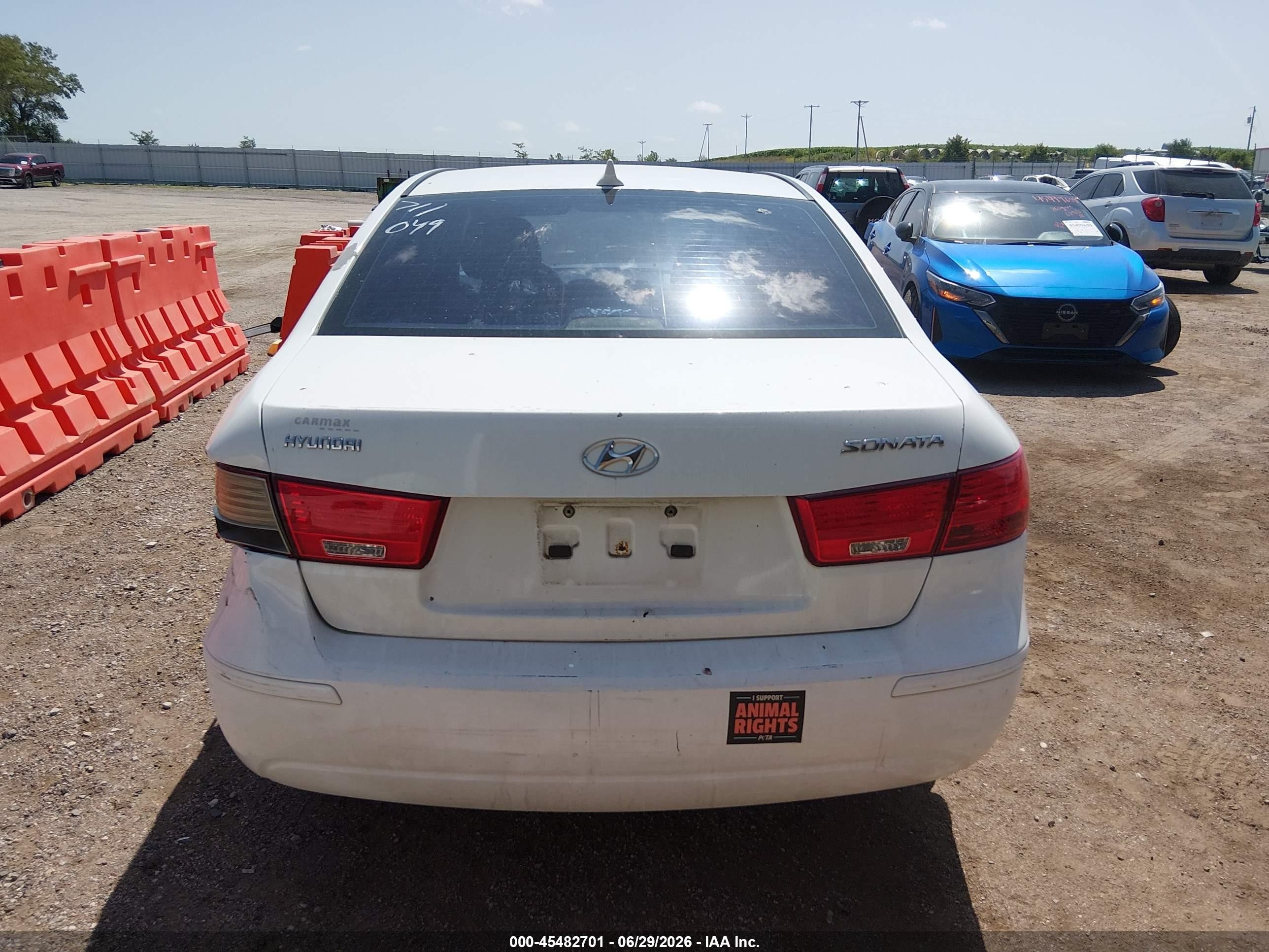 2010 Hyundai Sonata Gls Белый vin: 5NPET4AC9AH595383
