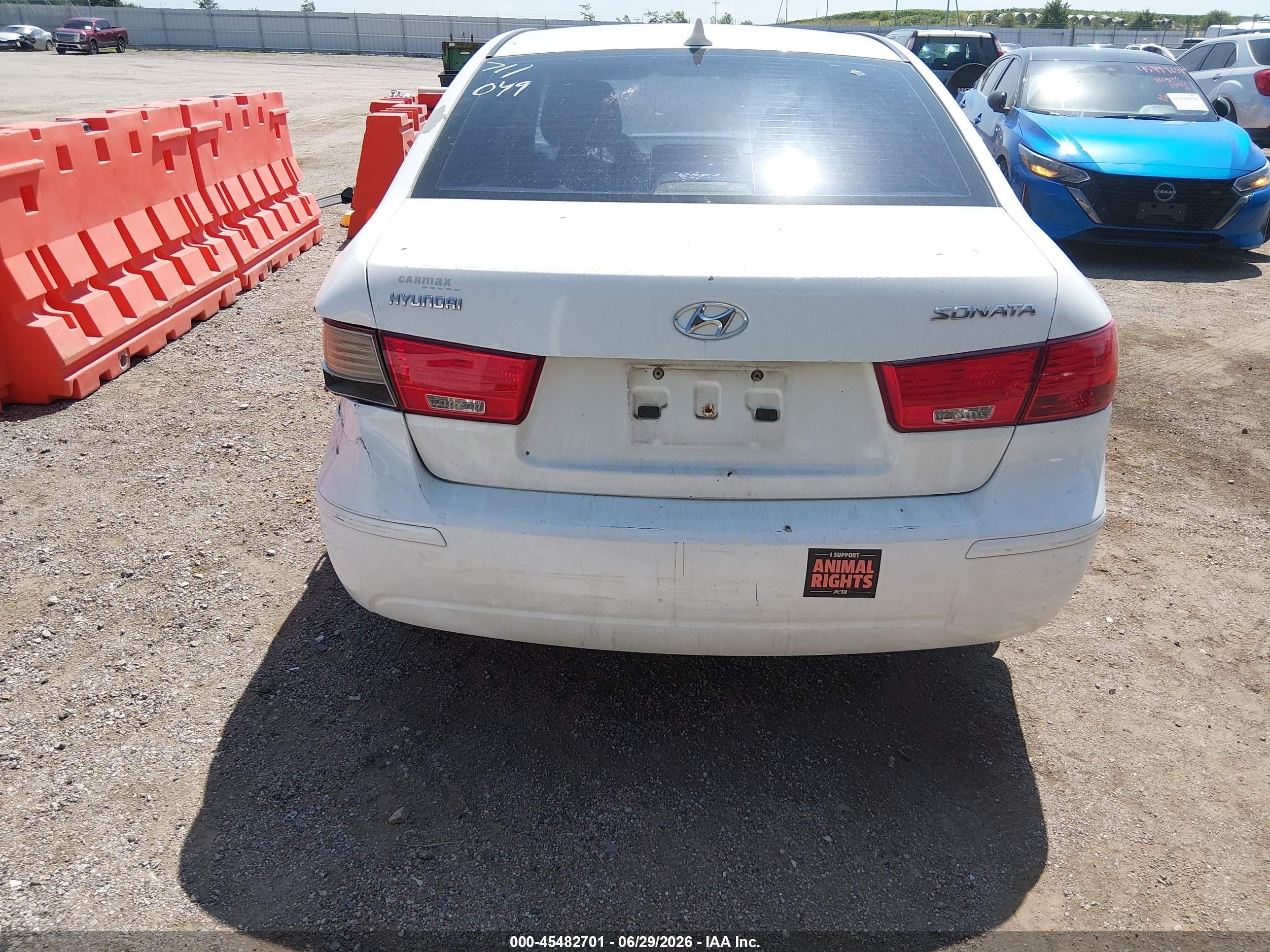 2010 Hyundai Sonata Gls Белый vin: 5NPET4AC9AH595383