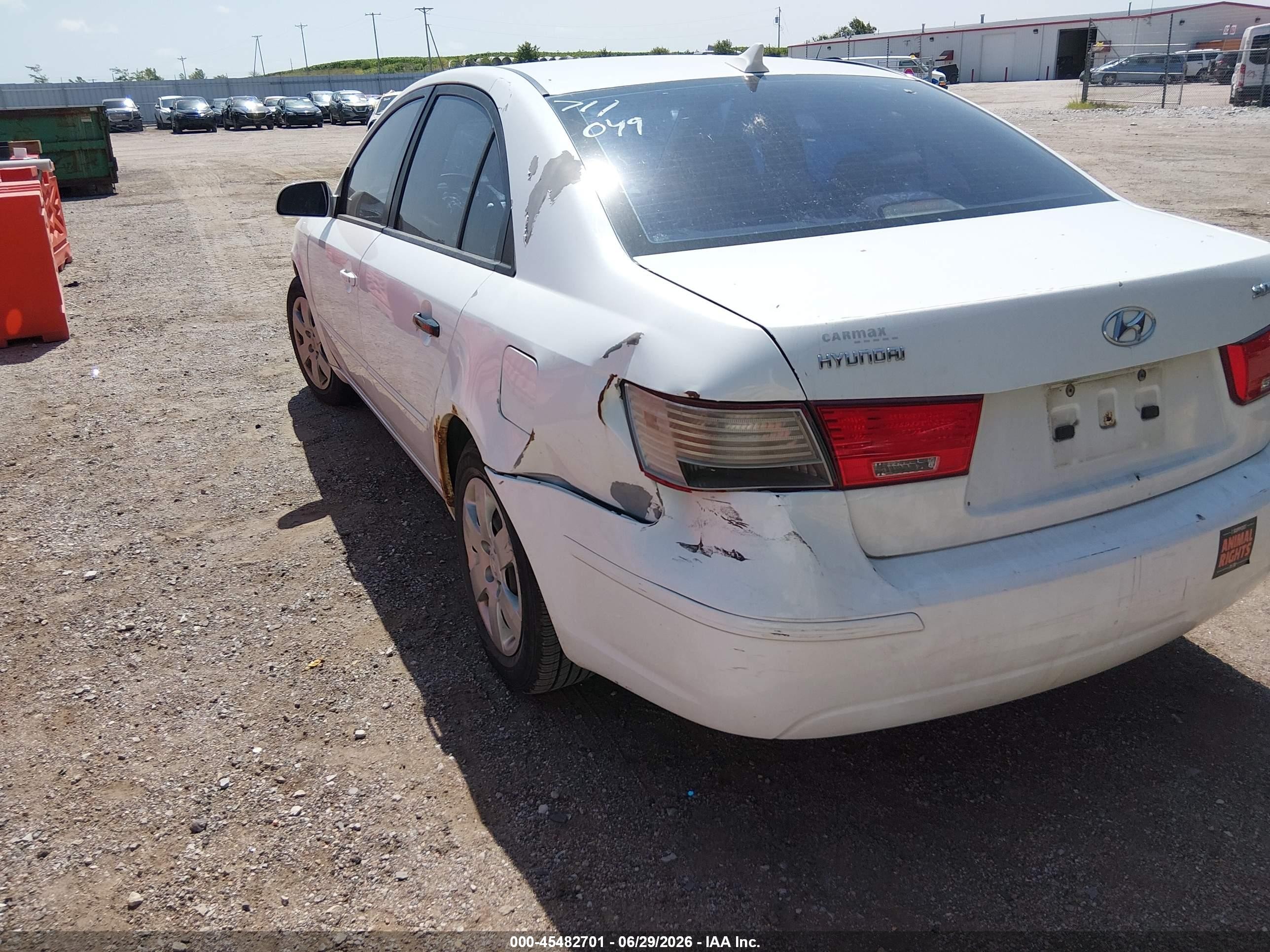 2010 Hyundai Sonata Gls Белый vin: 5NPET4AC9AH595383