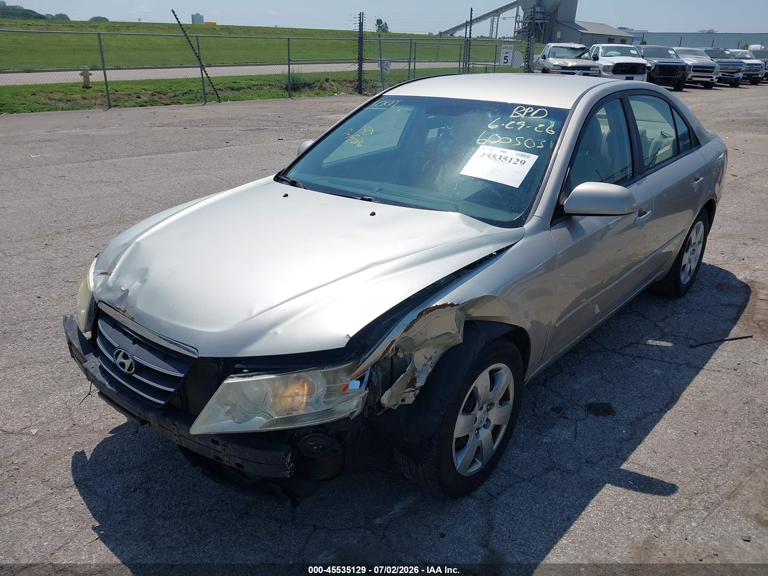 2010 Hyundai Sonata Gls Beige vin: 5NPET4AC9AH600503