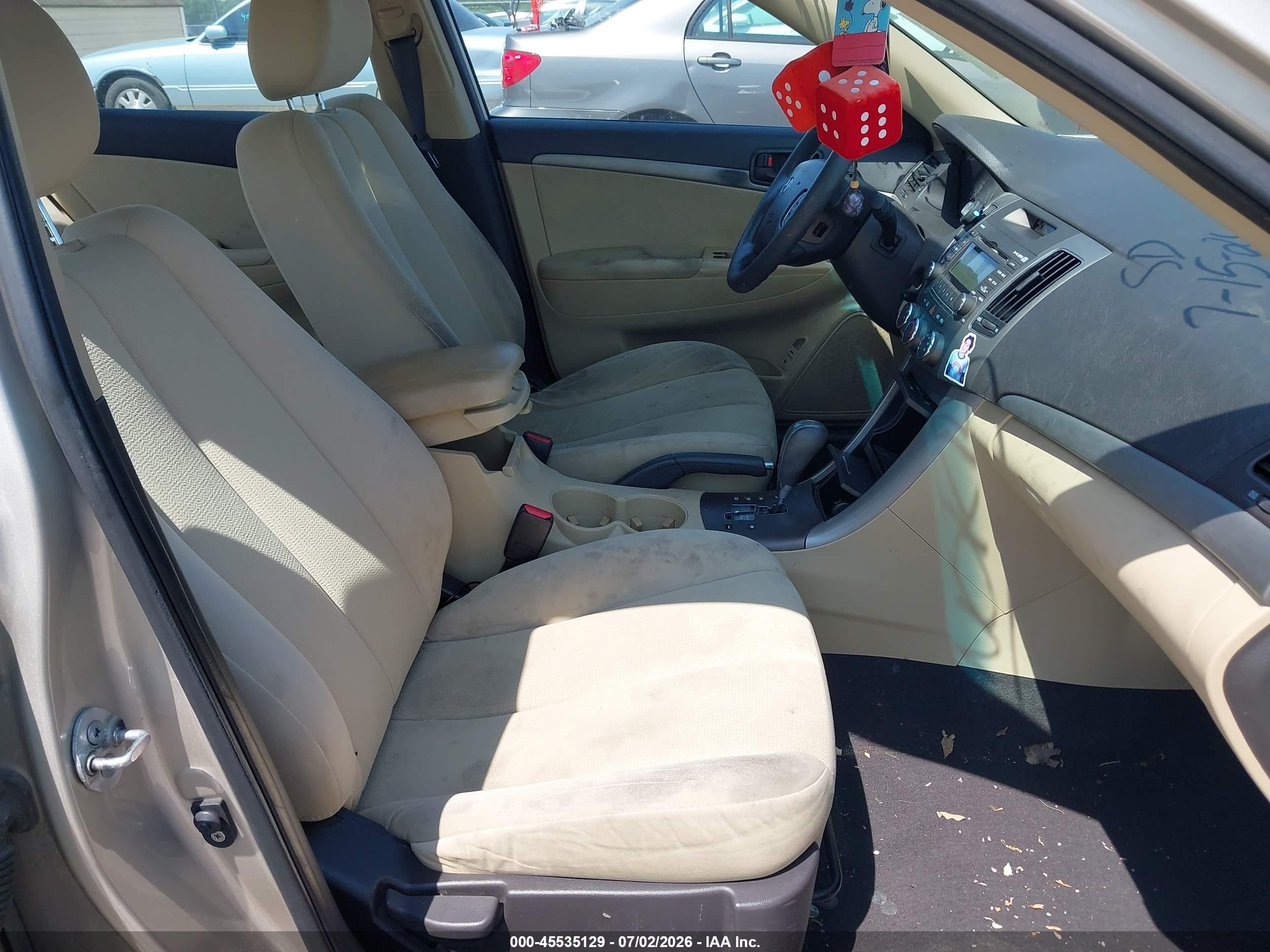 2010 Hyundai Sonata Gls Beige vin: 5NPET4AC9AH600503
