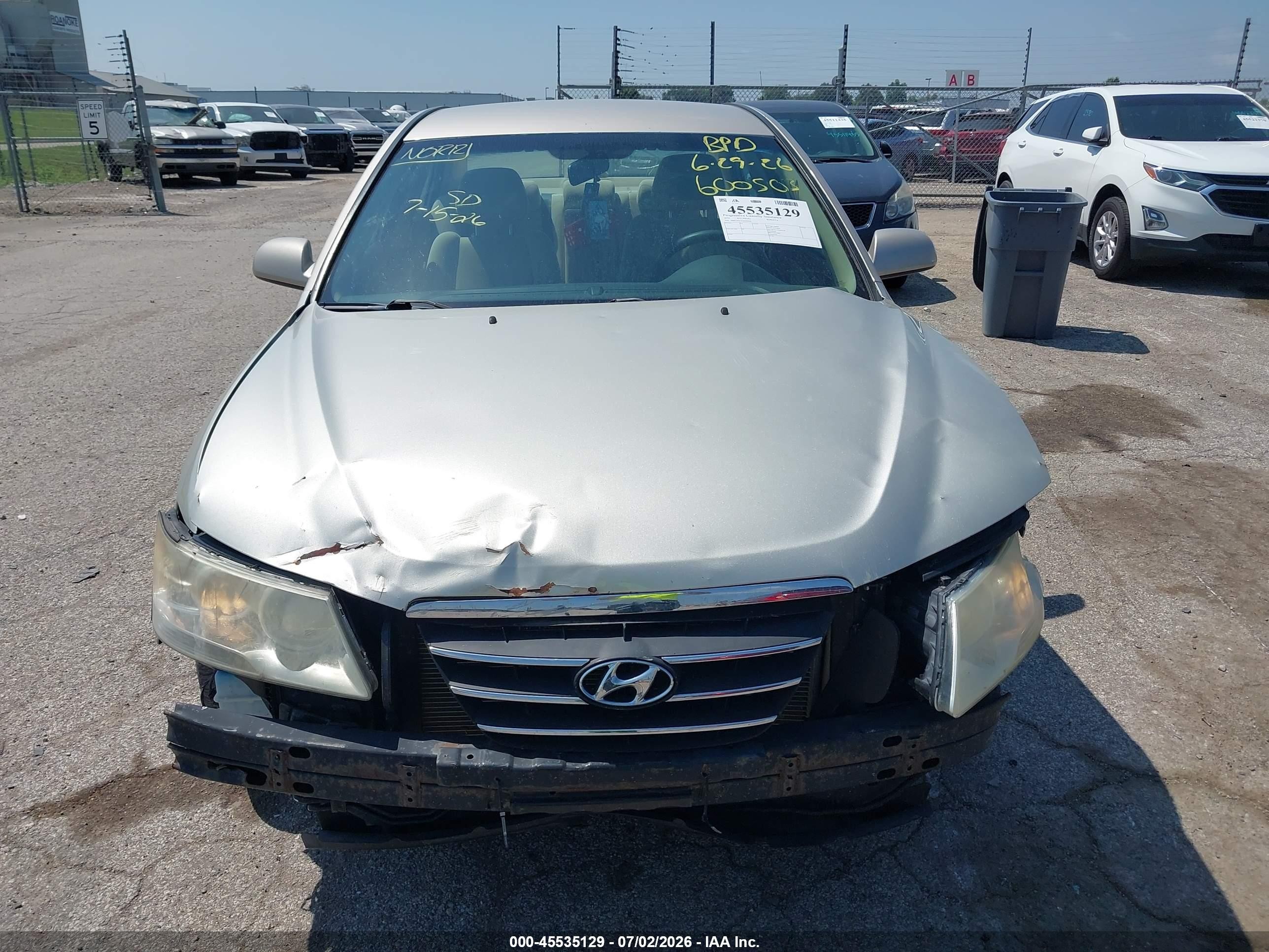 2010 Hyundai Sonata Gls Beige vin: 5NPET4AC9AH600503