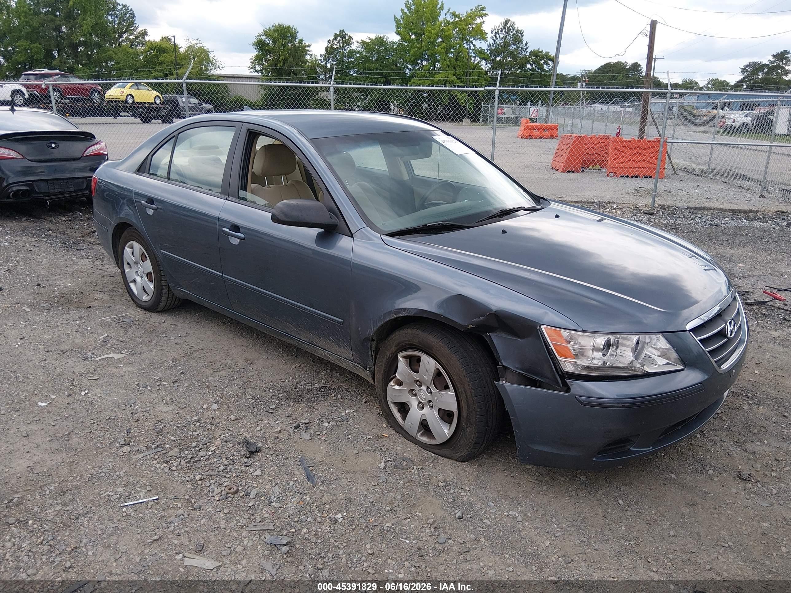 2010 Hyundai Sonata Gls Gray vin: 5NPET4AC9AH622419