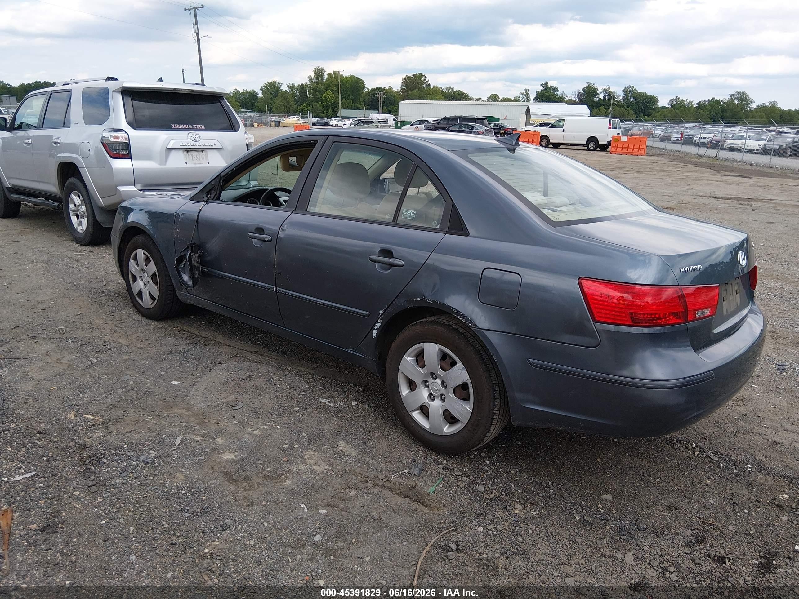 2010 Hyundai Sonata Gls Gray vin: 5NPET4AC9AH622419