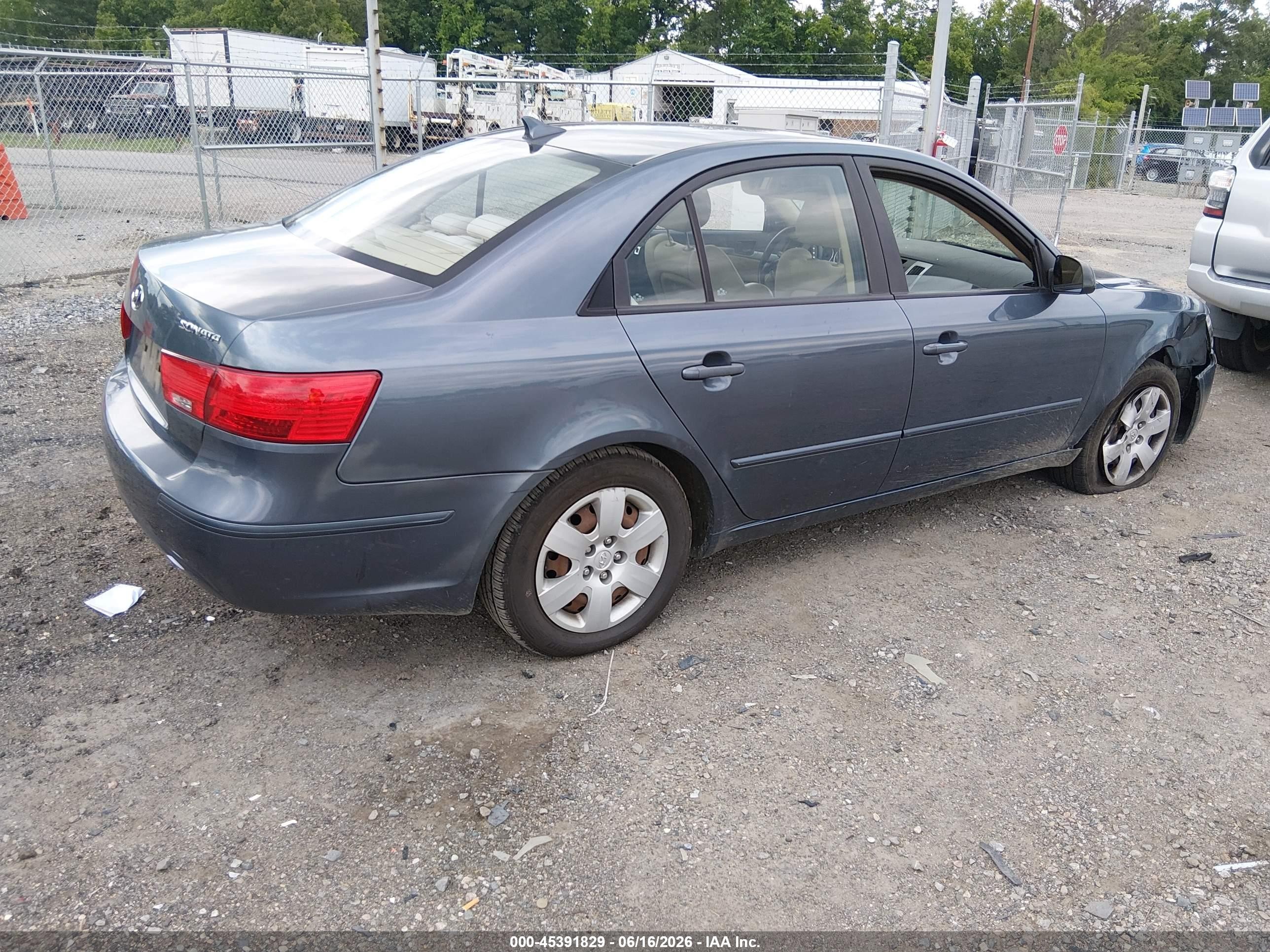 2010 Hyundai Sonata Gls Gray vin: 5NPET4AC9AH622419