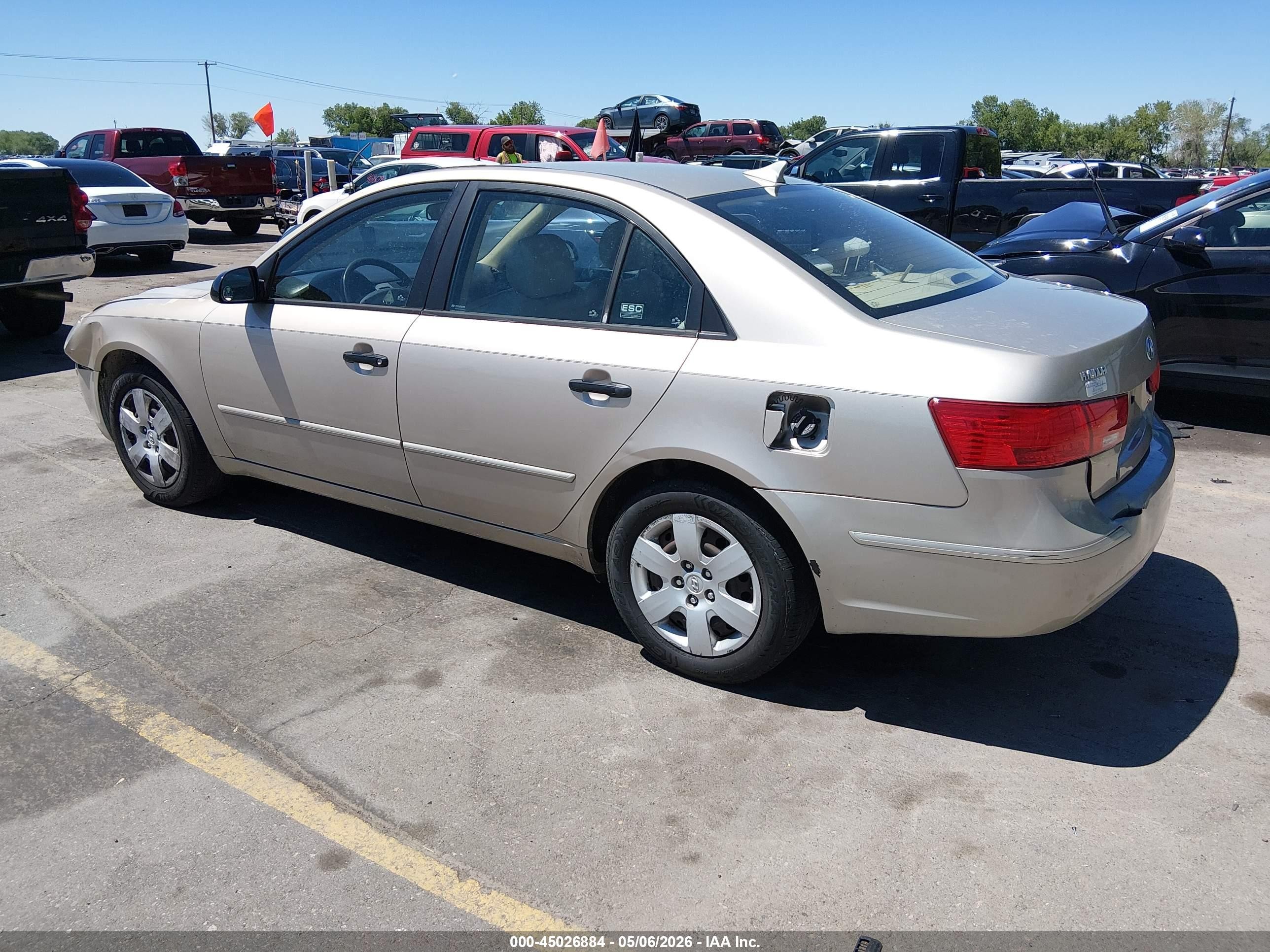 2010 Hyundai Sonata Gls Бежевый vin: 5NPET4AC9AH622534