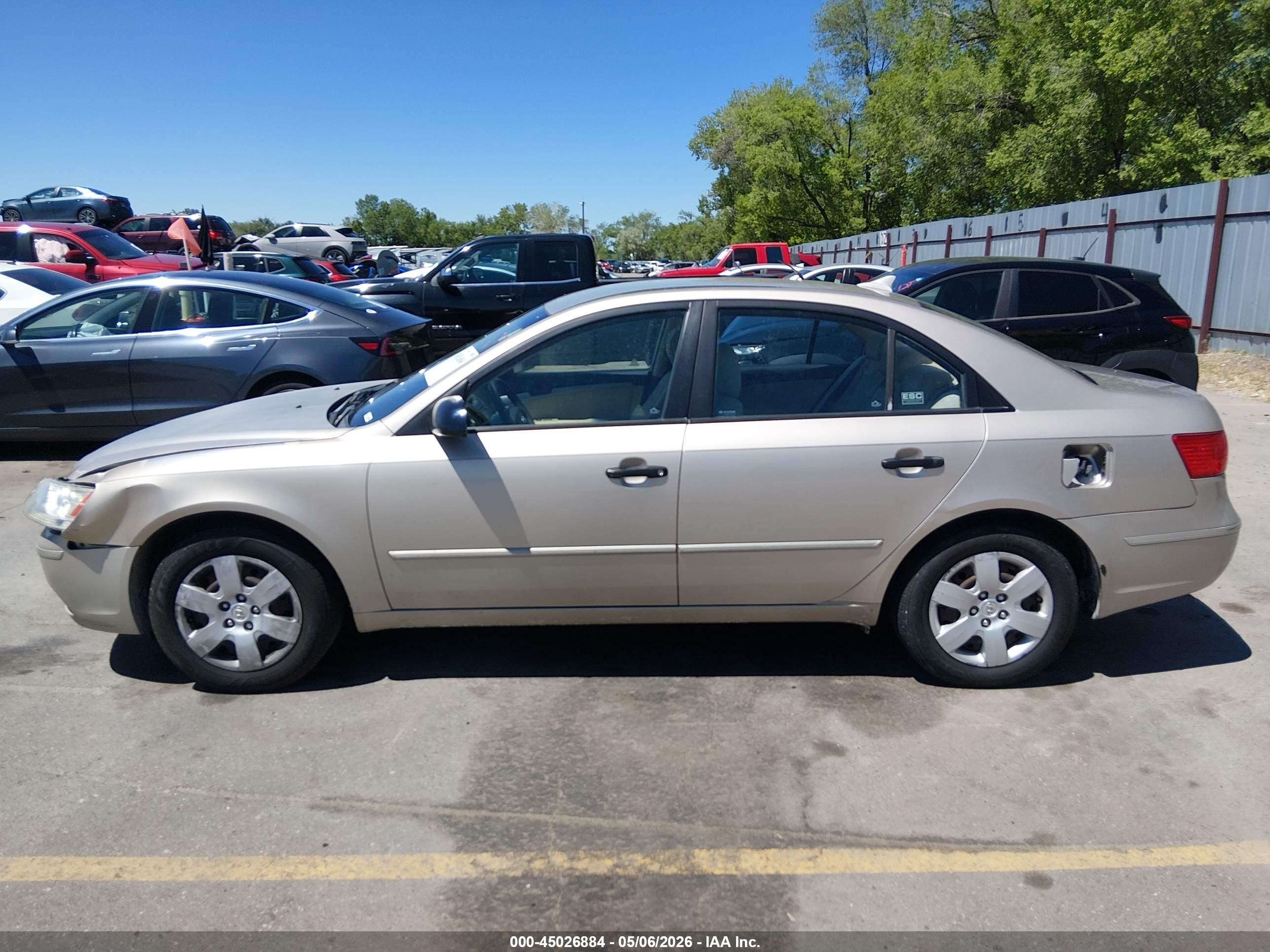 2010 Hyundai Sonata Gls Бежевый vin: 5NPET4AC9AH622534