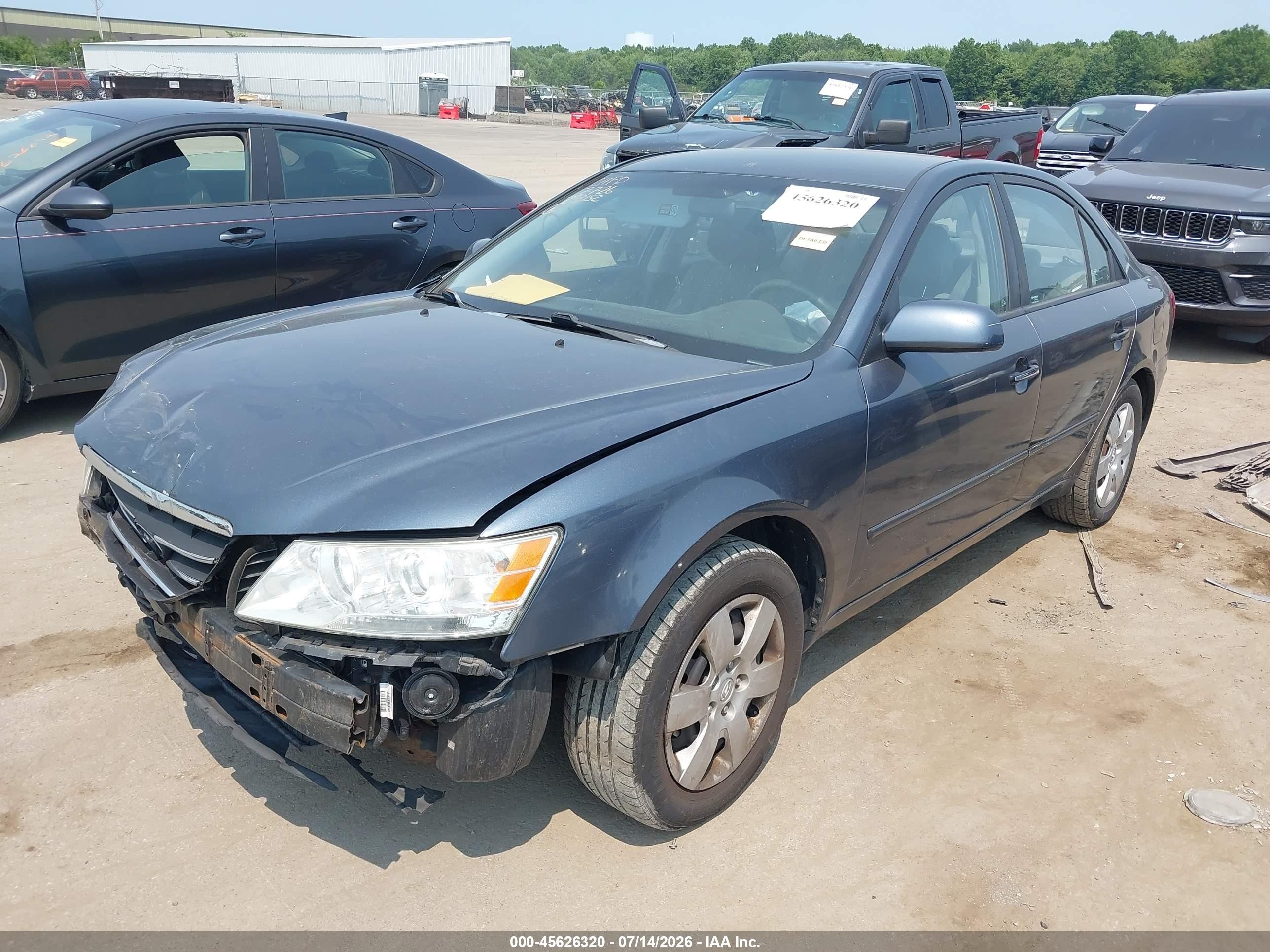 2010 Hyundai Sonata Gls Blue vin: 5NPET4ACXAH614085