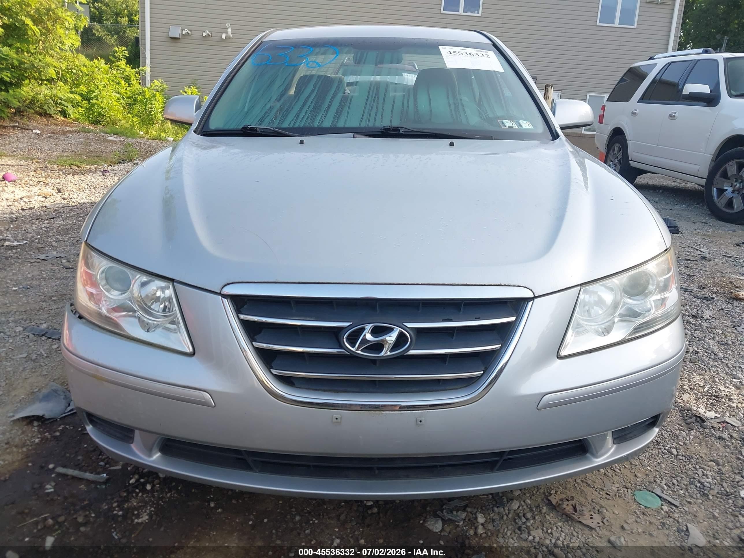 2010 Hyundai Sonata Gls Серебряный vin: 5NPET4ACXAH616113