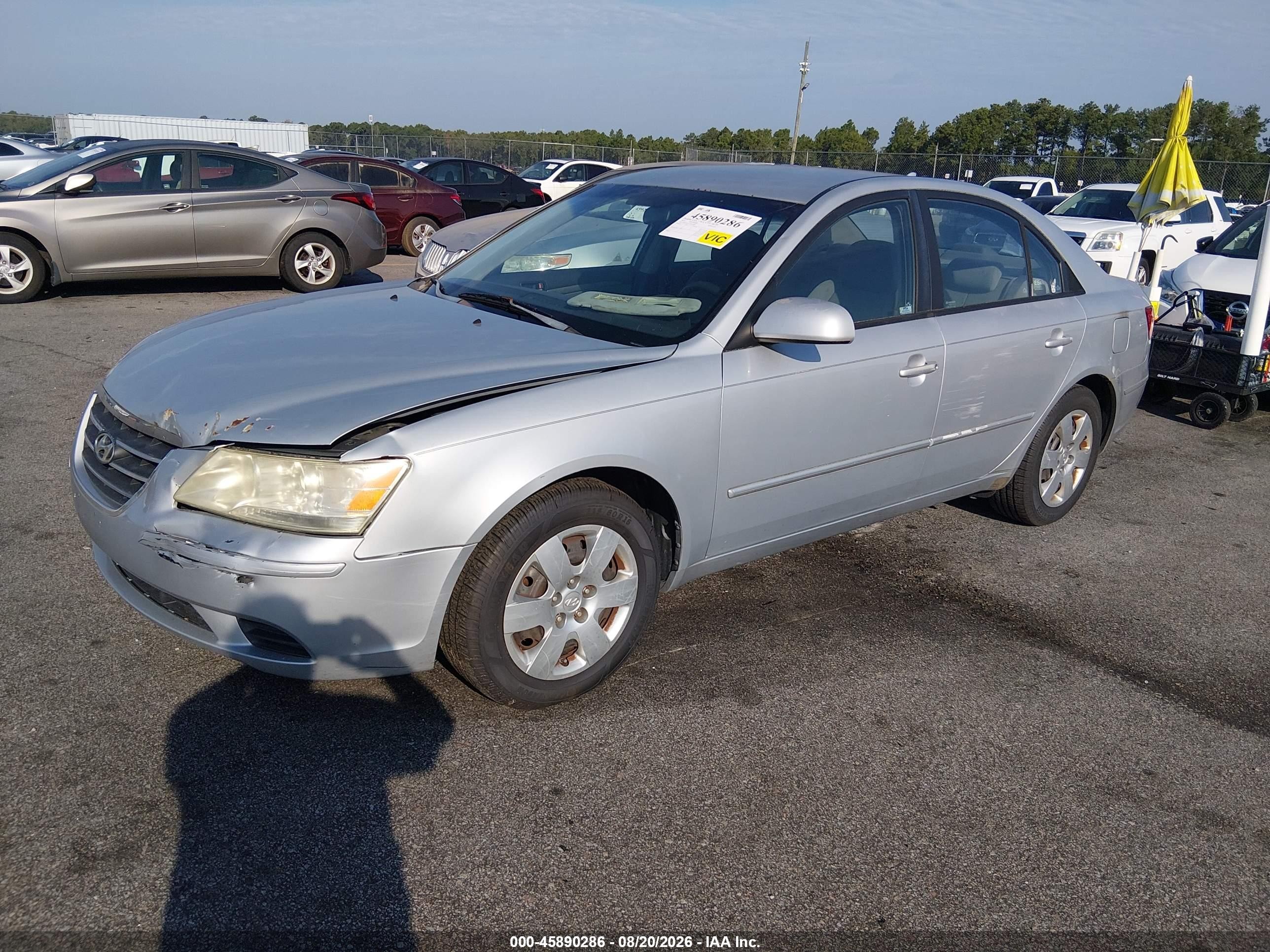 2010 Hyundai Sonata Gls Silver vin: 5NPET4ACXAH618816